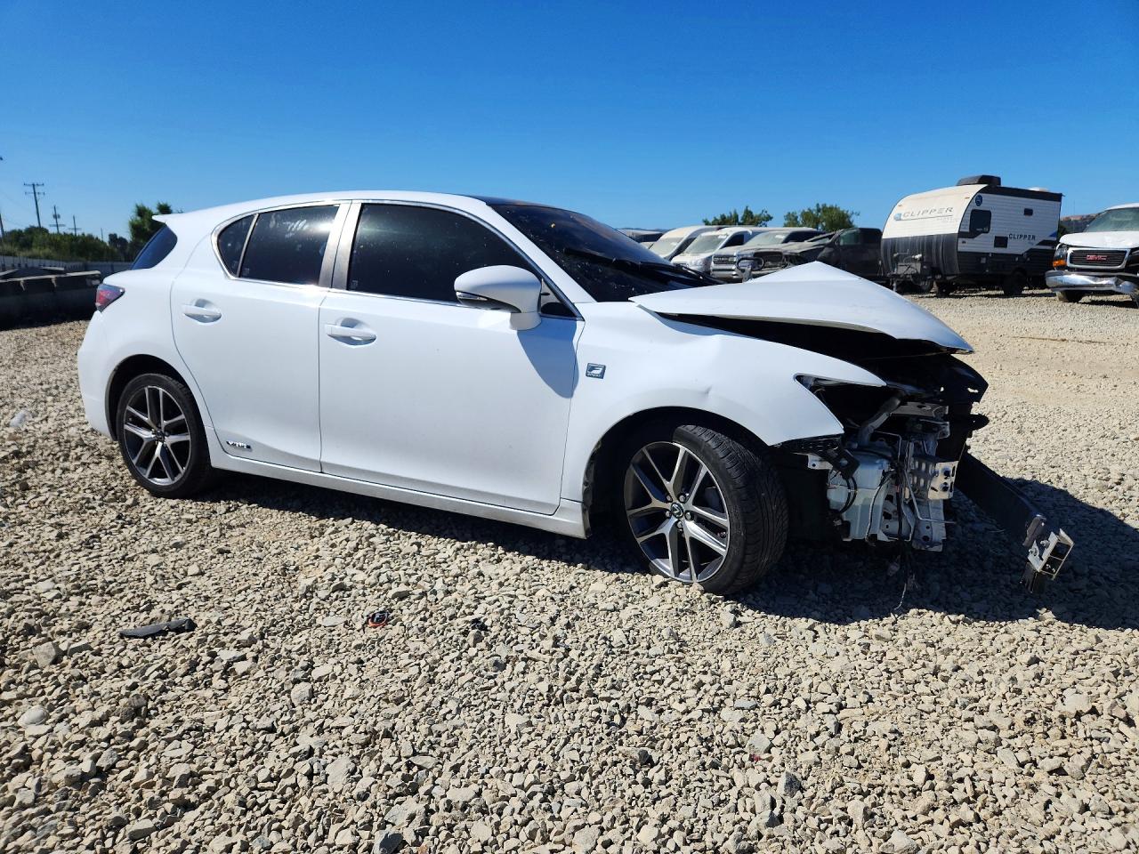 2015 Lexus Ct 200 White vin: JTHKD5BH3F2237719