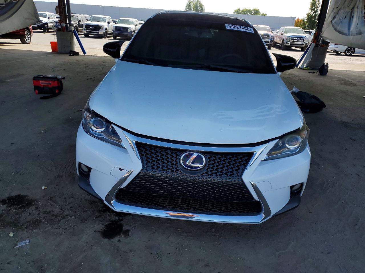 2015 Lexus Ct 200 White vin: JTHKD5BH3F2240894
