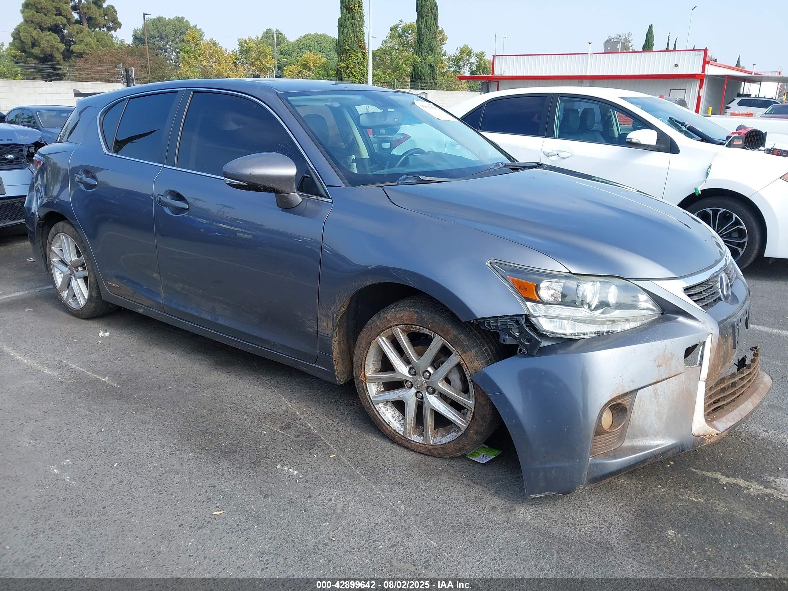 2017 Lexus Ct 200h   Серый vin: JTHKD5BH3H2281108