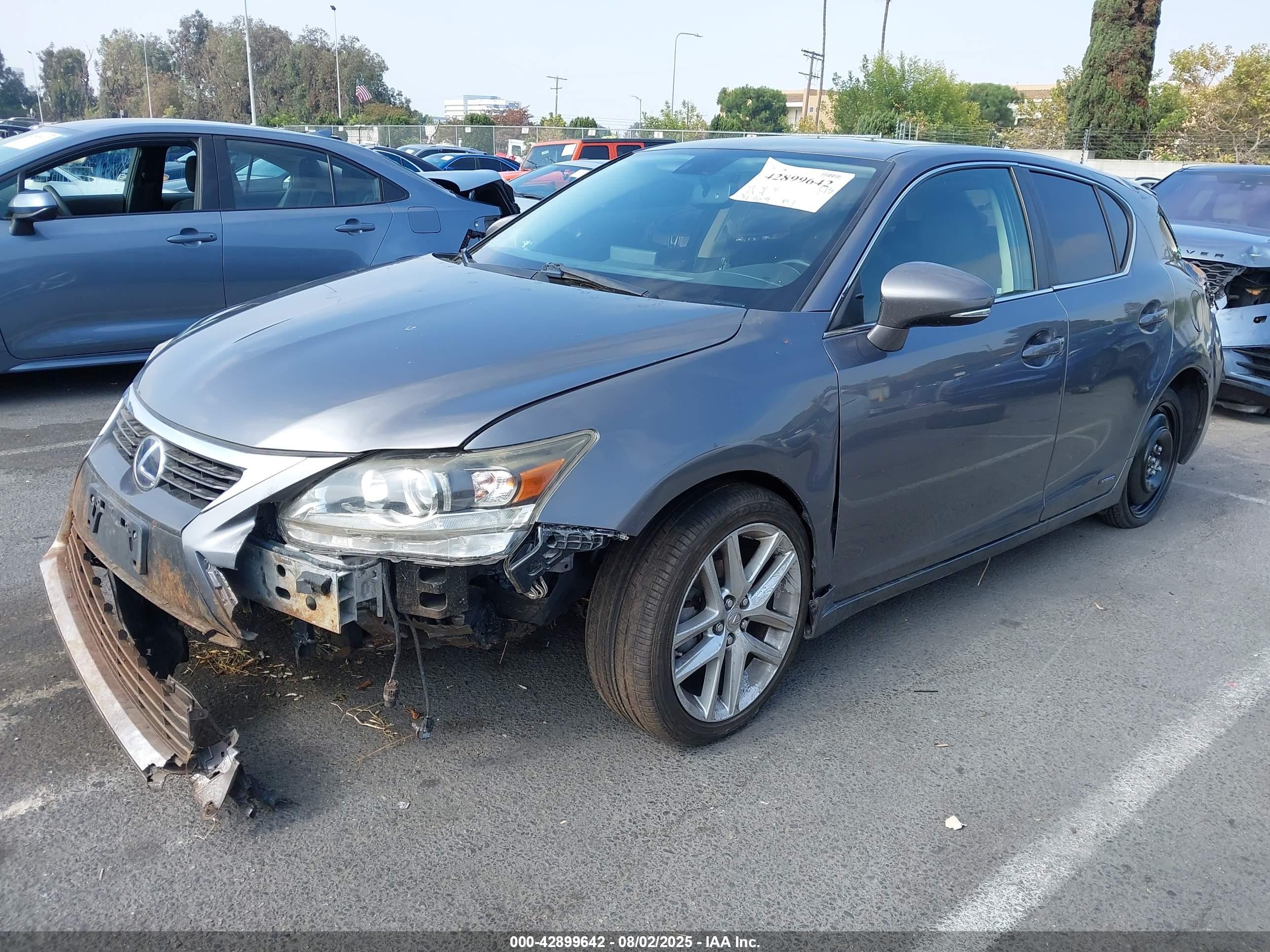 2017 Lexus Ct 200h   Gray vin: JTHKD5BH3H2281108