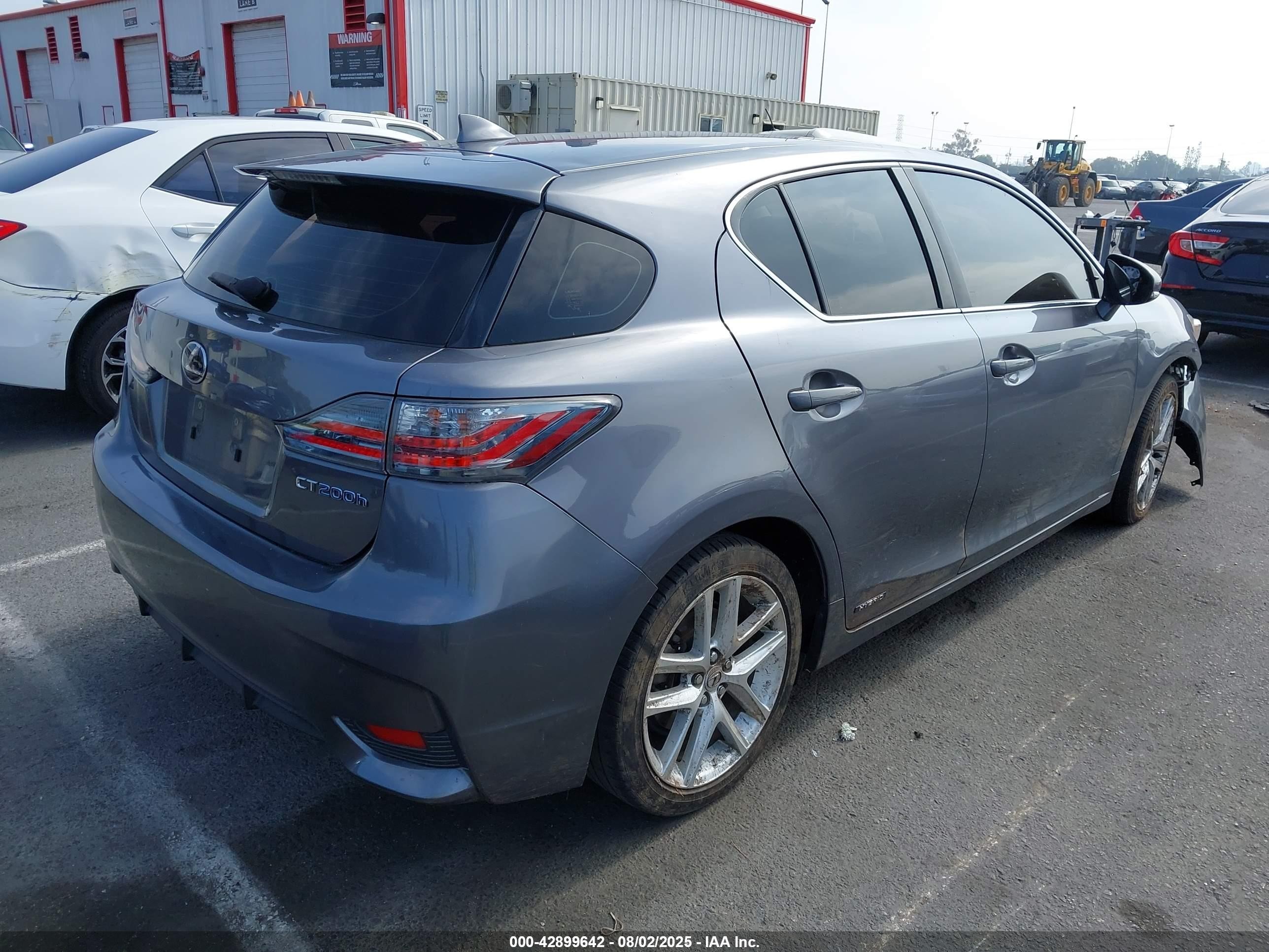 2017 Lexus Ct 200h   Gray vin: JTHKD5BH3H2281108