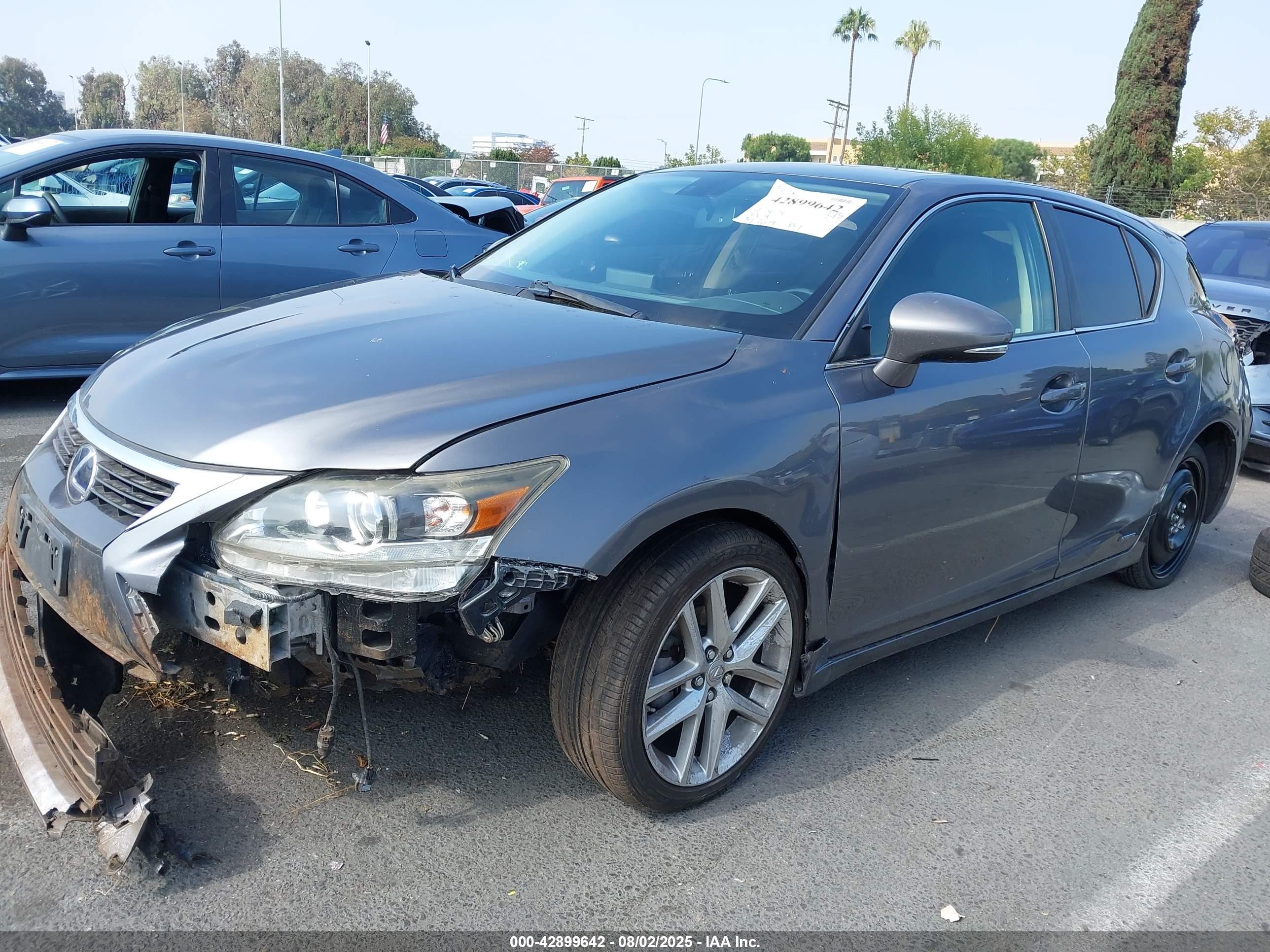 2017 Lexus Ct 200h   Gray vin: JTHKD5BH3H2281108