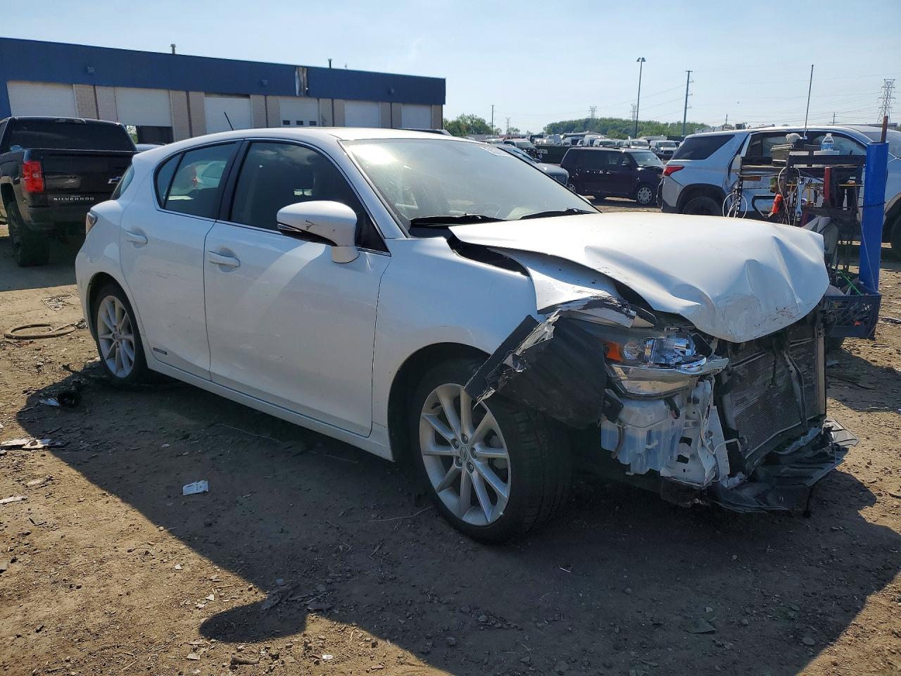 2011 Lexus Ct 200 White vin: JTHKD5BH4B2032047