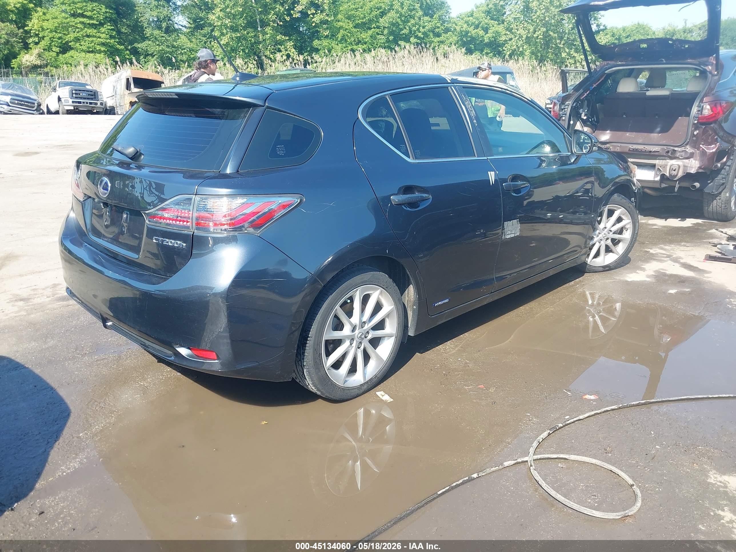 2011 Lexus Ct 200h Premium Gray vin: JTHKD5BH4B2046241