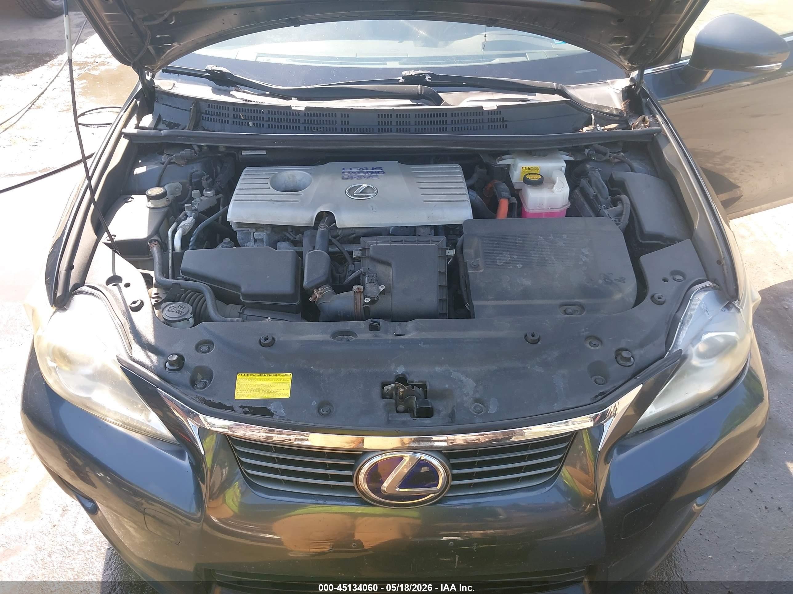 2011 Lexus Ct 200h Premium Gray vin: JTHKD5BH4B2046241