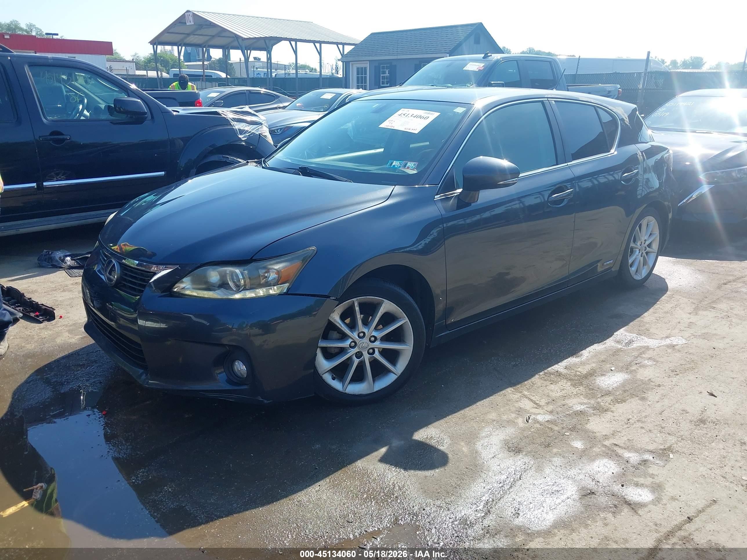 2011 Lexus Ct 200h Premium Gray vin: JTHKD5BH4B2046241