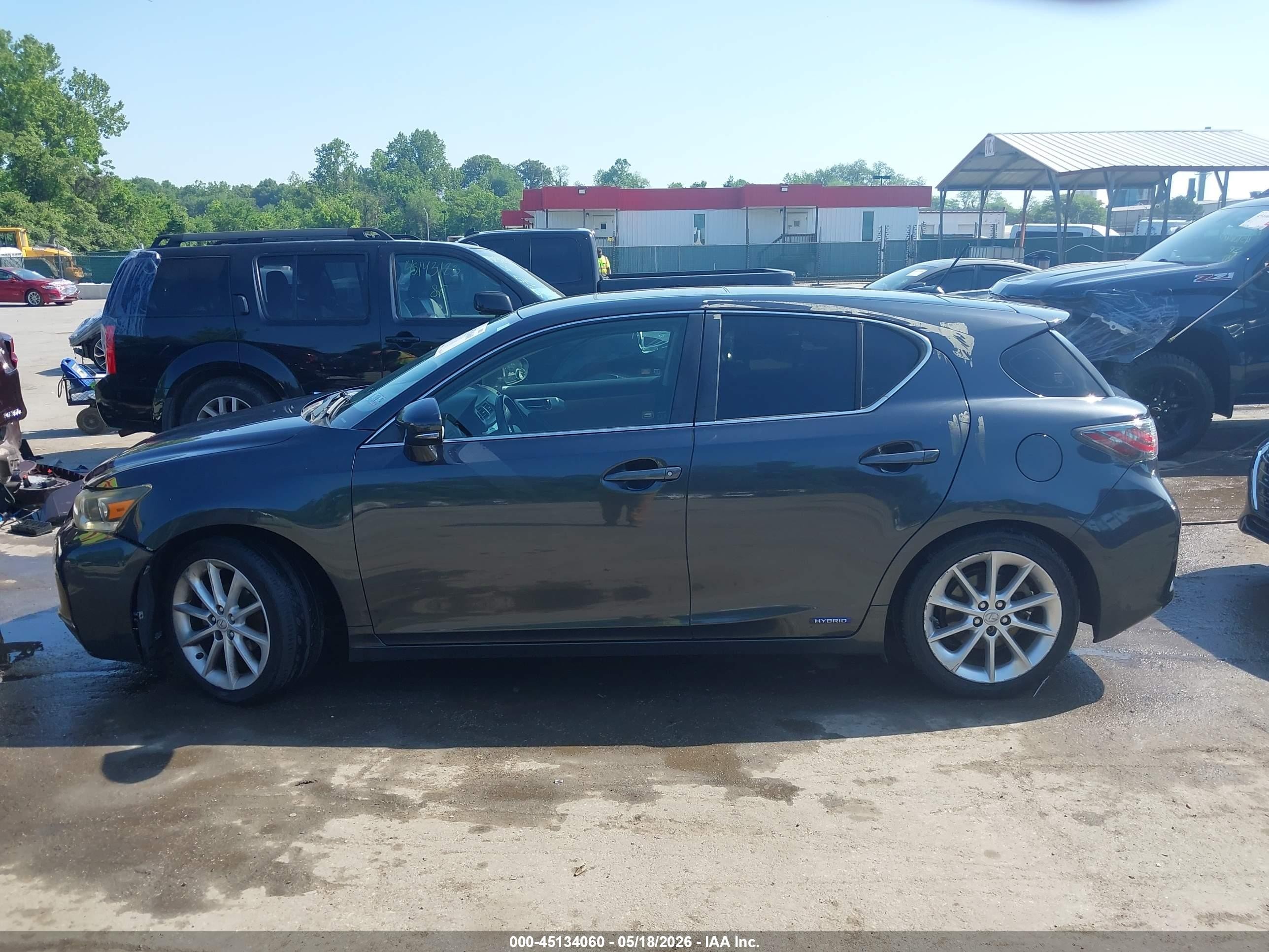 2011 Lexus Ct 200h Premium Gray vin: JTHKD5BH4B2046241