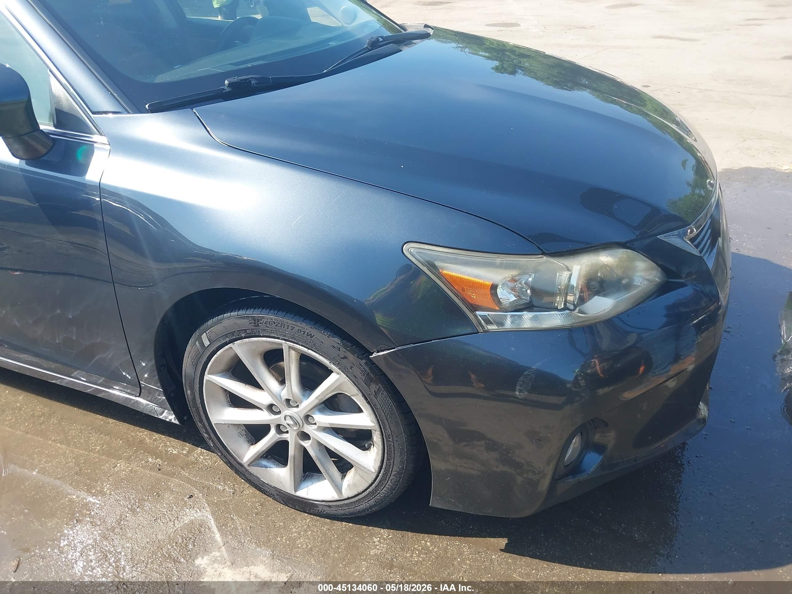 2011 Lexus Ct 200h Premium Gray vin: JTHKD5BH4B2046241