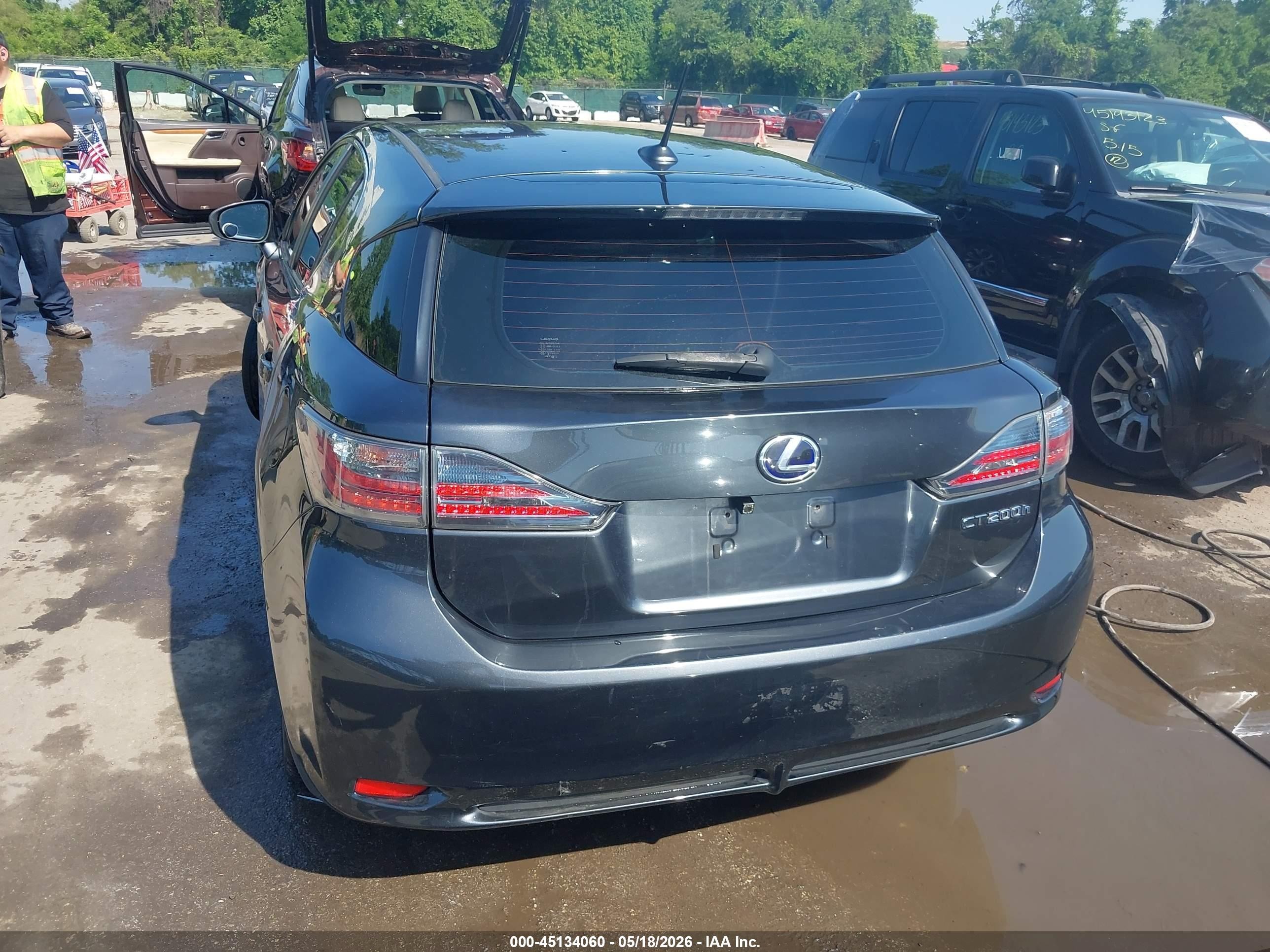 2011 Lexus Ct 200h Premium Gray vin: JTHKD5BH4B2046241