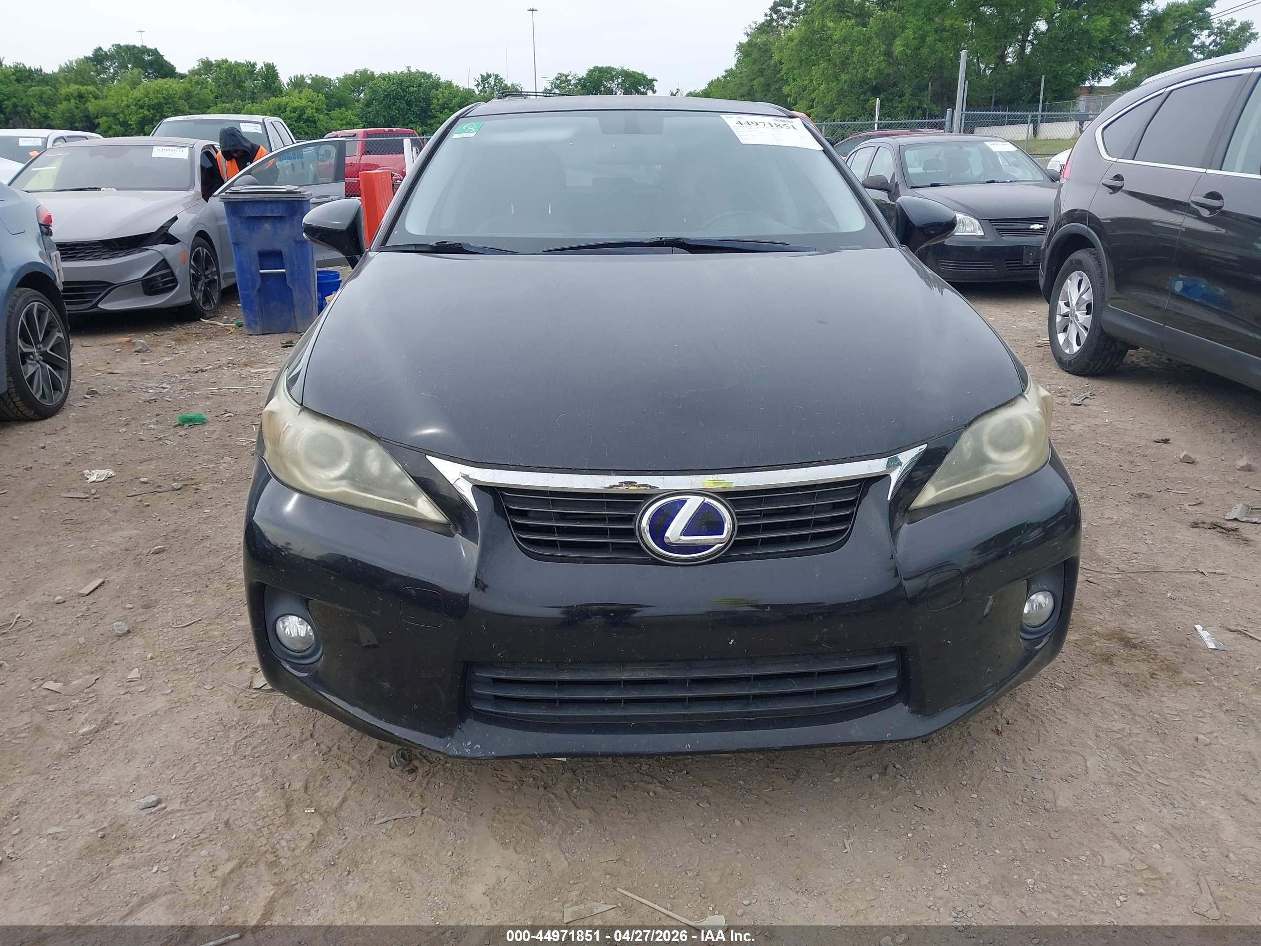 2012 Lexus Ct 200h Premium Black vin: JTHKD5BH4C2049125