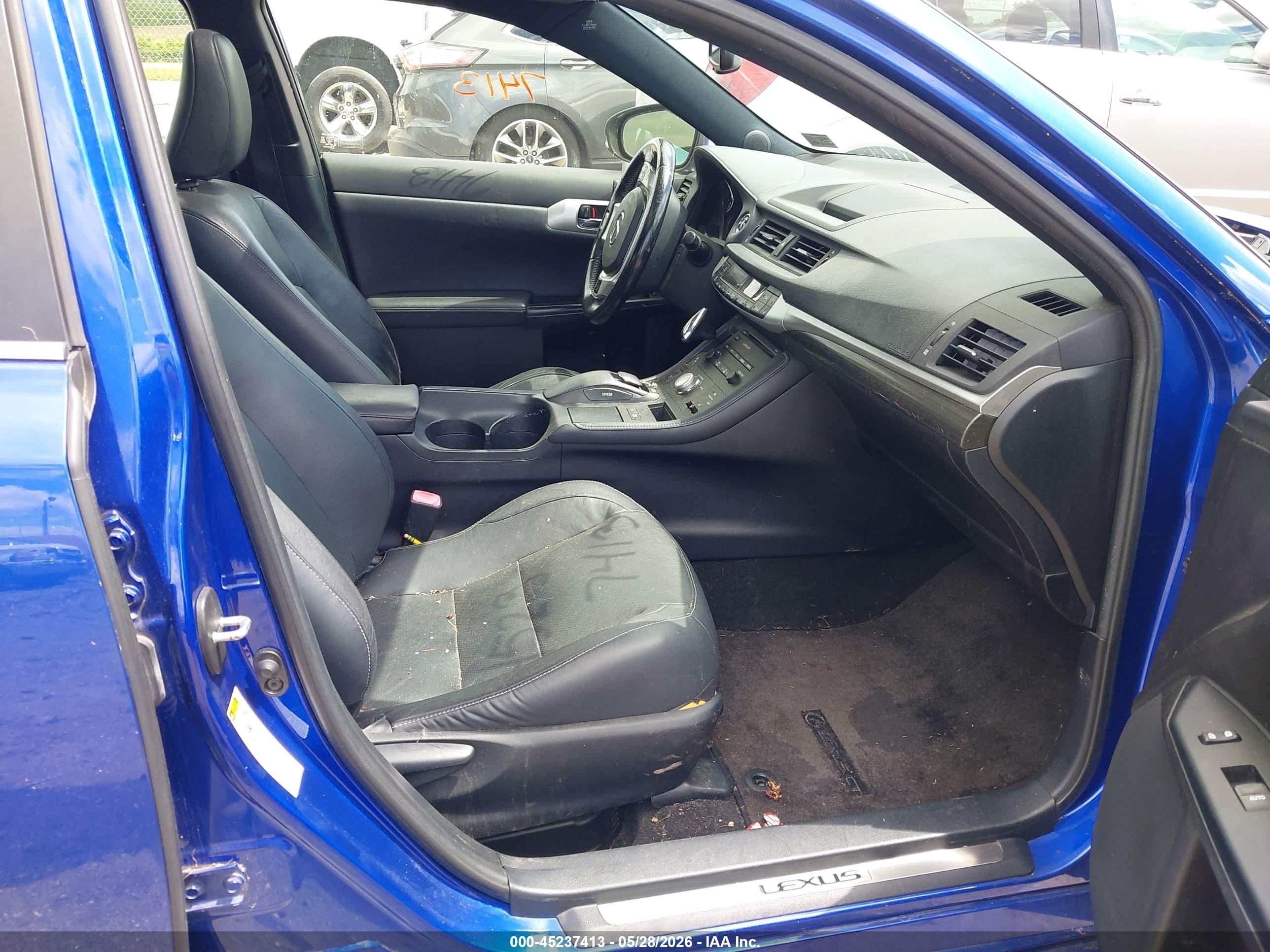2012 Lexus Ct 200h Premium Blue vin: JTHKD5BH4C2050937