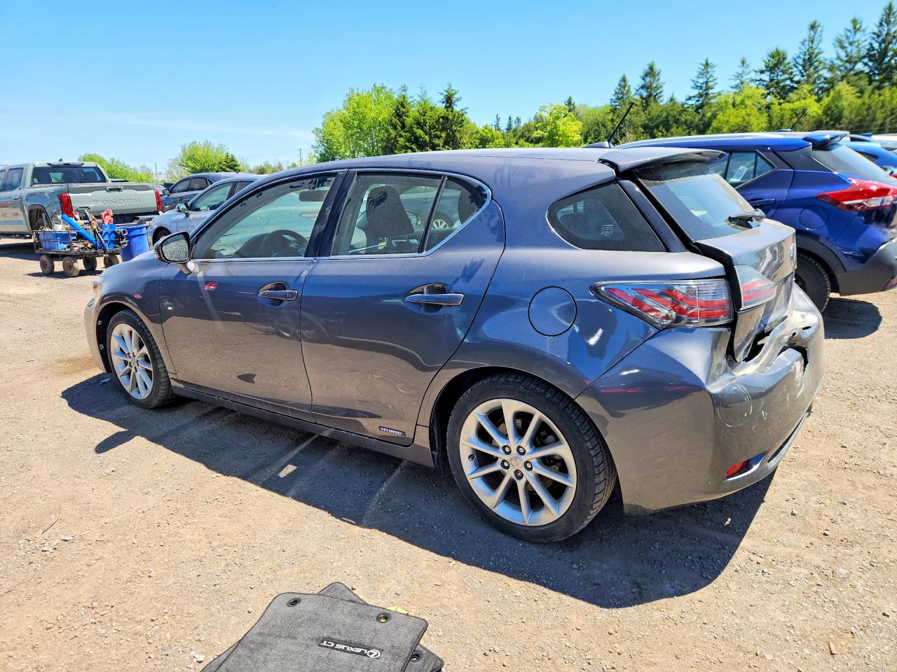 2012 Lexus Ct 200 Gray vin: JTHKD5BH4C2065275