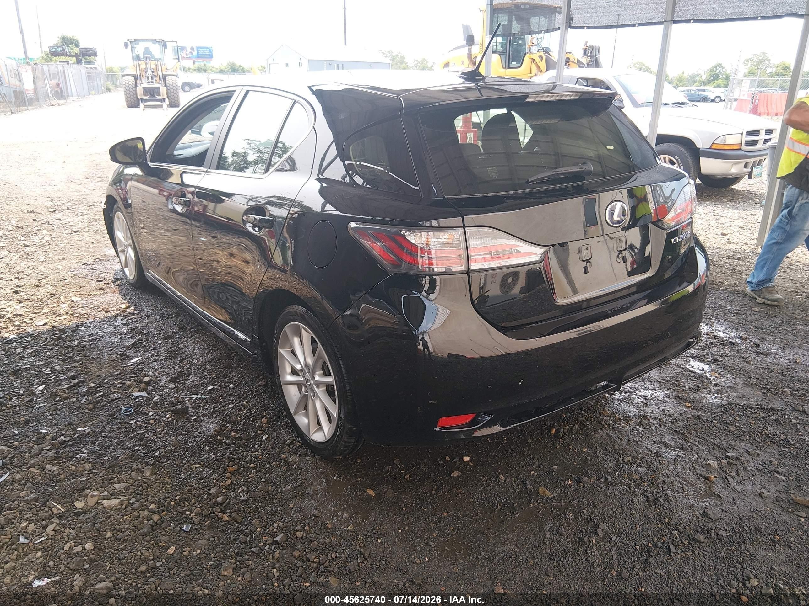 2012 Lexus Ct 200h Premium Black vin: JTHKD5BH4C2080326