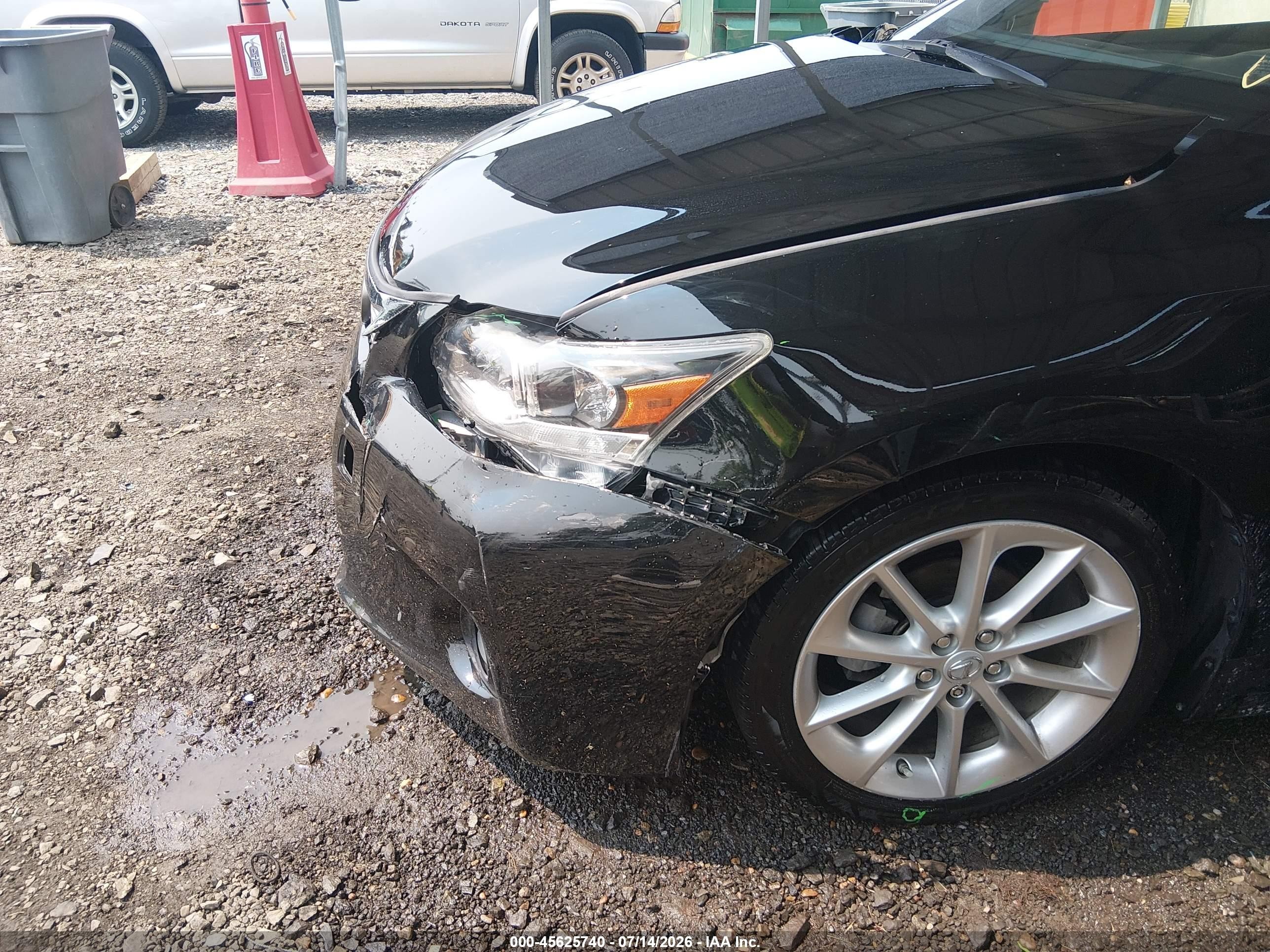 2012 Lexus Ct 200h Premium Black vin: JTHKD5BH4C2080326