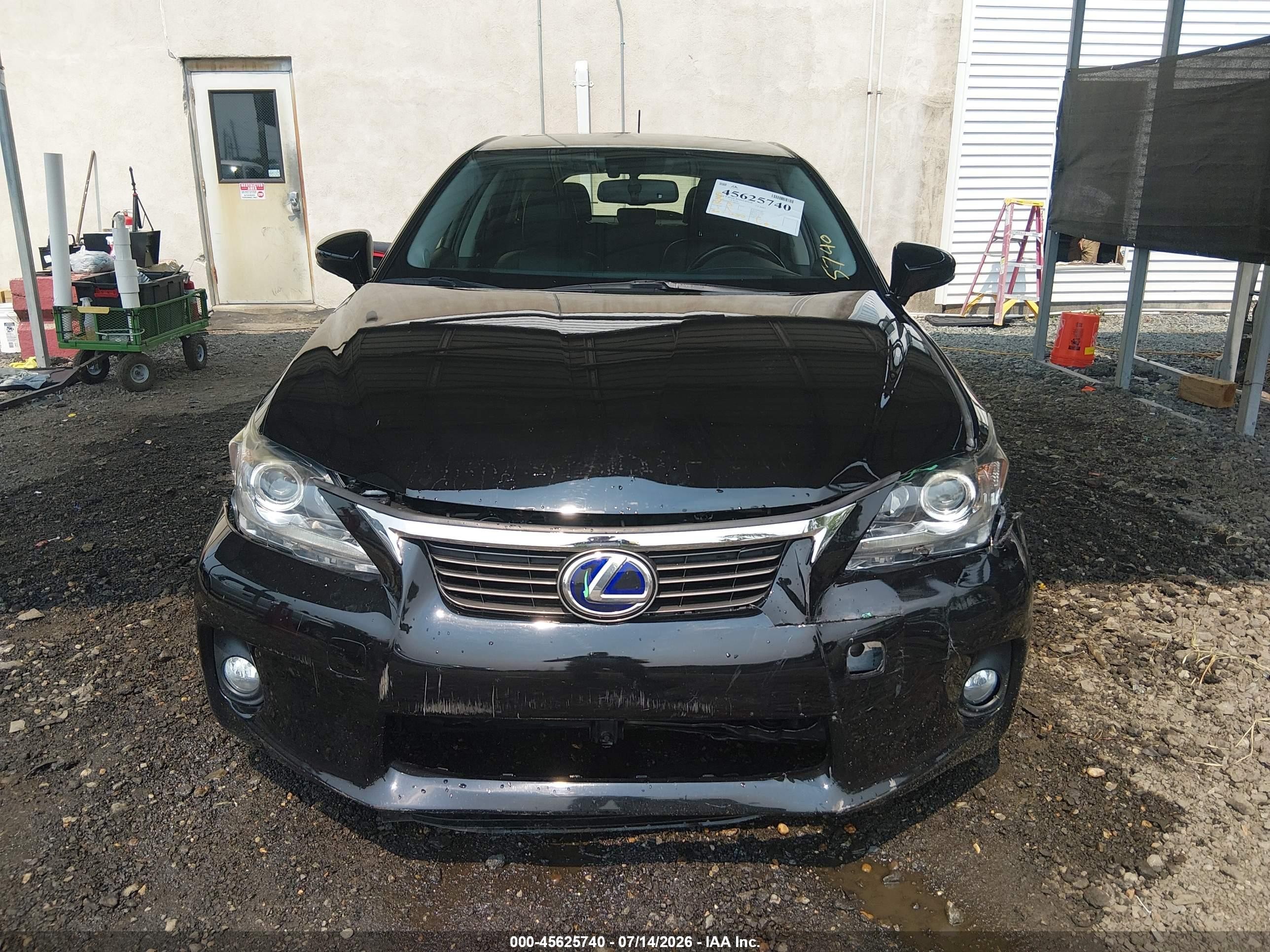 2012 Lexus Ct 200h Premium Black vin: JTHKD5BH4C2080326