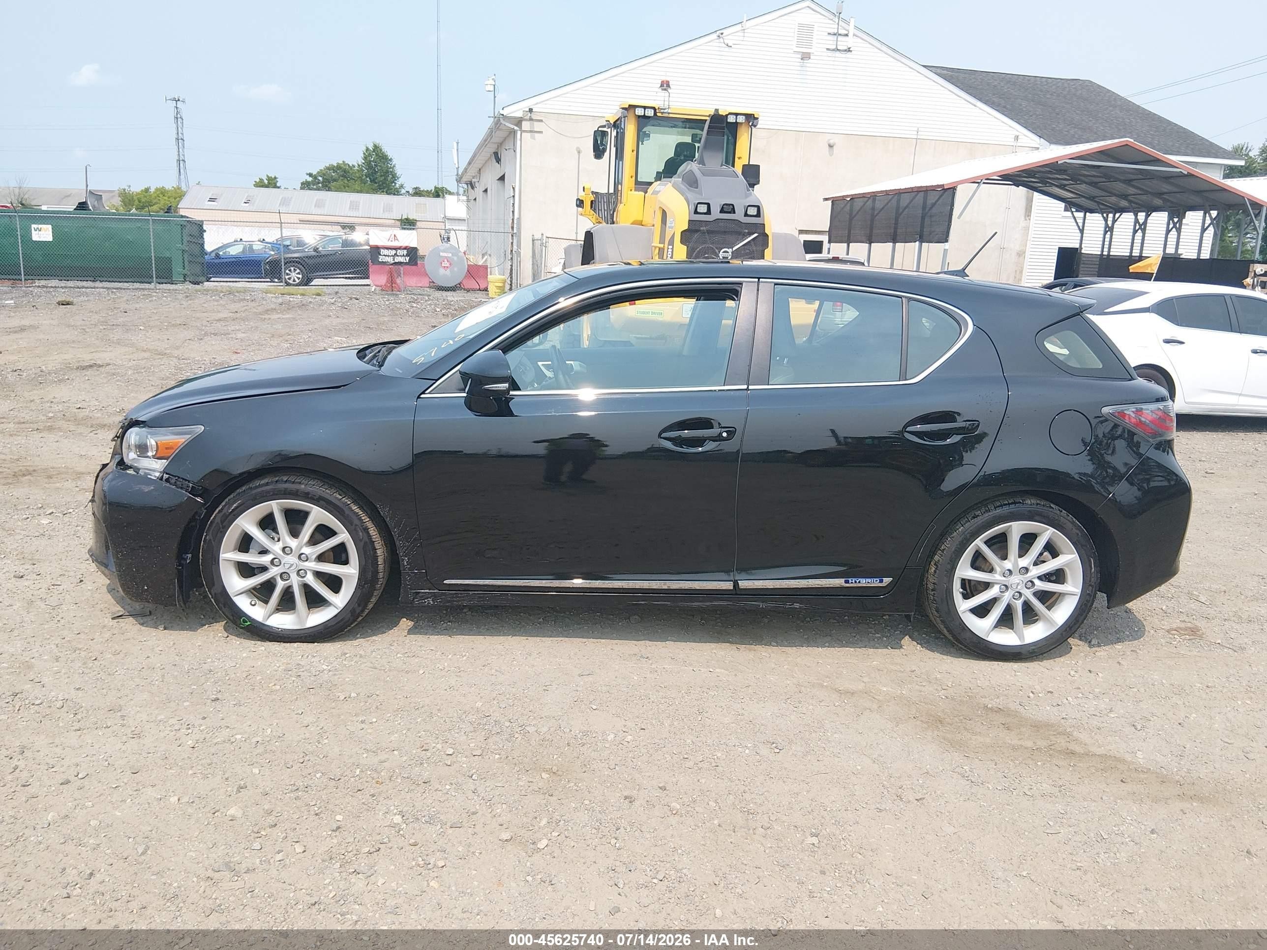 2012 Lexus Ct 200h Premium Black vin: JTHKD5BH4C2080326