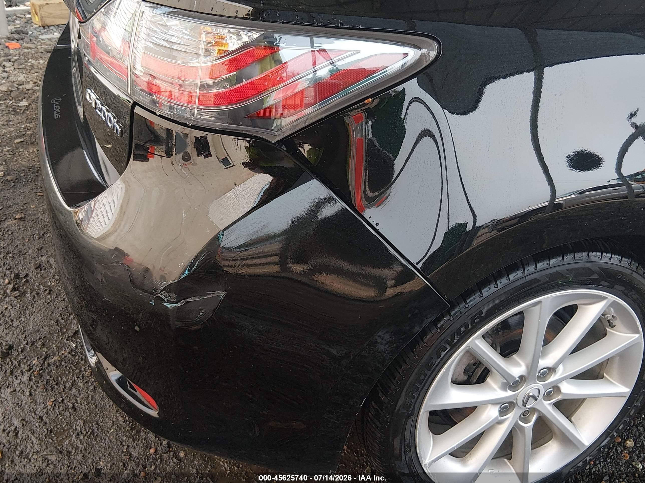 2012 Lexus Ct 200h Premium Black vin: JTHKD5BH4C2080326
