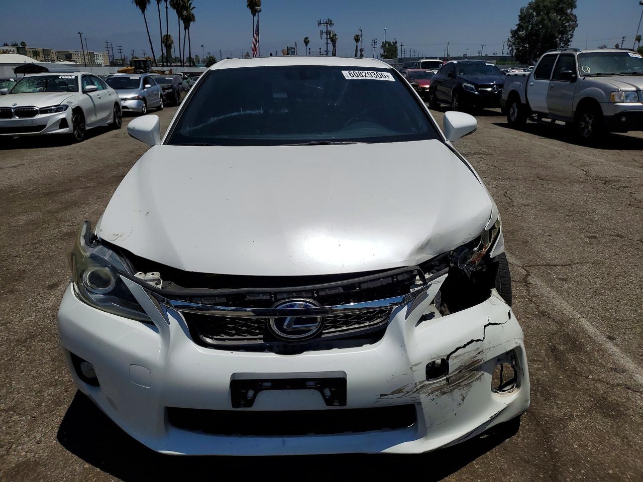 2012 Lexus Ct 200 White vin: JTHKD5BH4C2086949