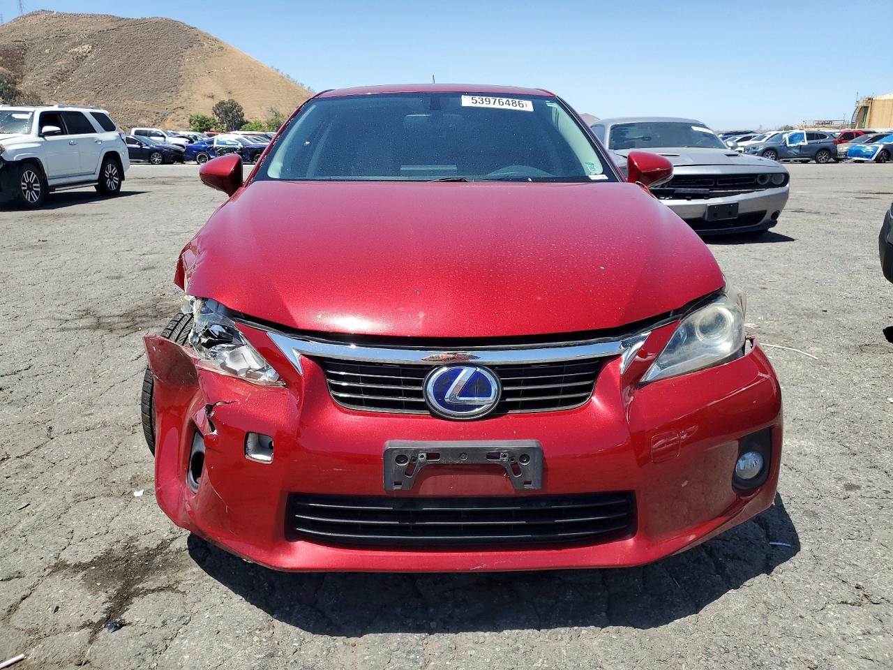 2012 Lexus Ct 200 Burgundy vin: JTHKD5BH4C2090077