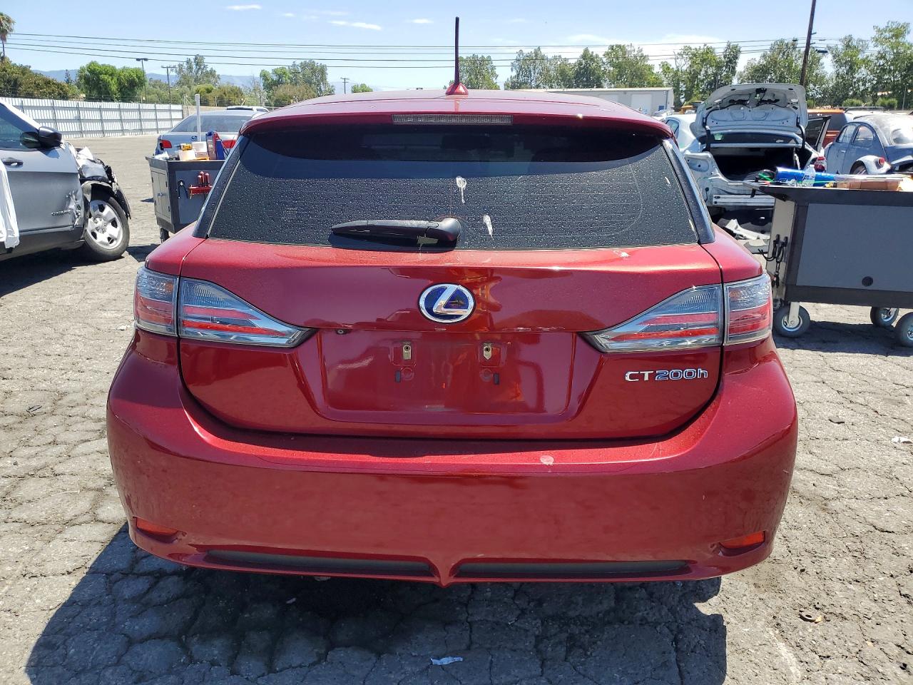 2012 Lexus Ct 200 Burgundy vin: JTHKD5BH4C2090077