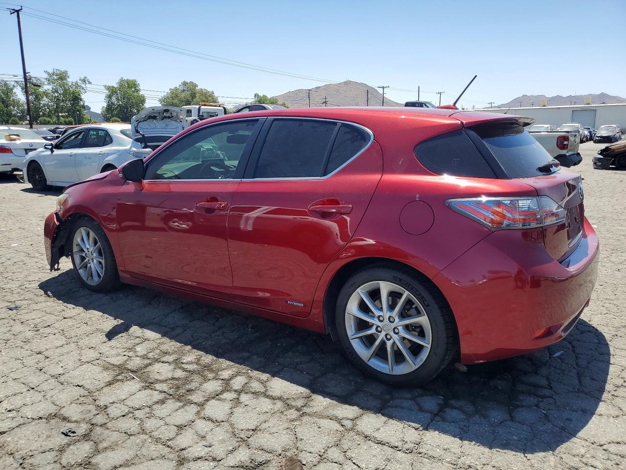 2012 Lexus Ct 200 Burgundy vin: JTHKD5BH4C2090077