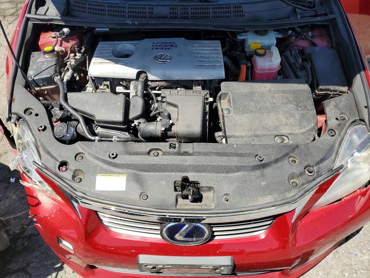 2012 Lexus Ct 200 Burgundy vin: JTHKD5BH4C2090077