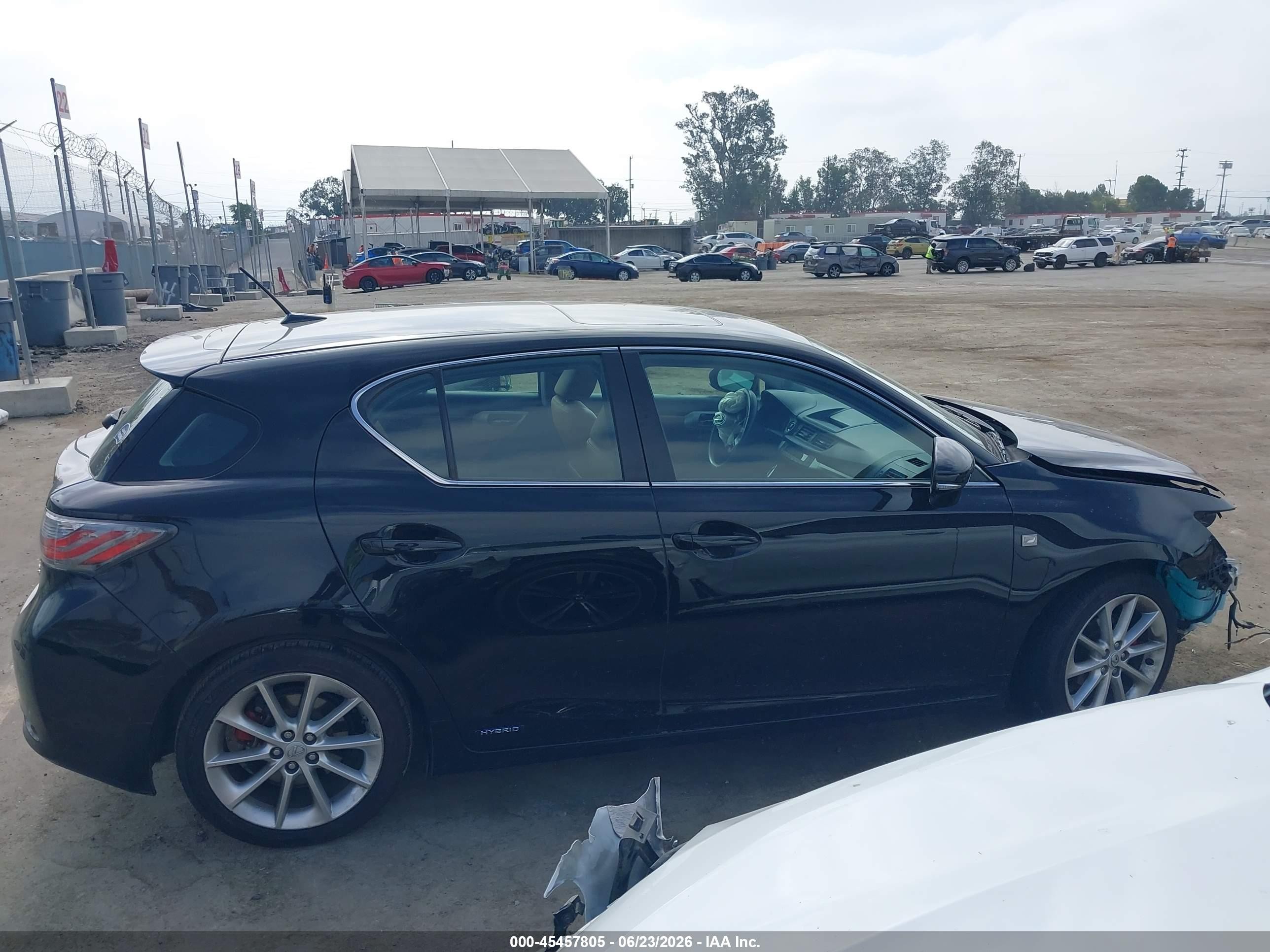 2012 Lexus Ct 200h Premium Black vin: JTHKD5BH4C2093867