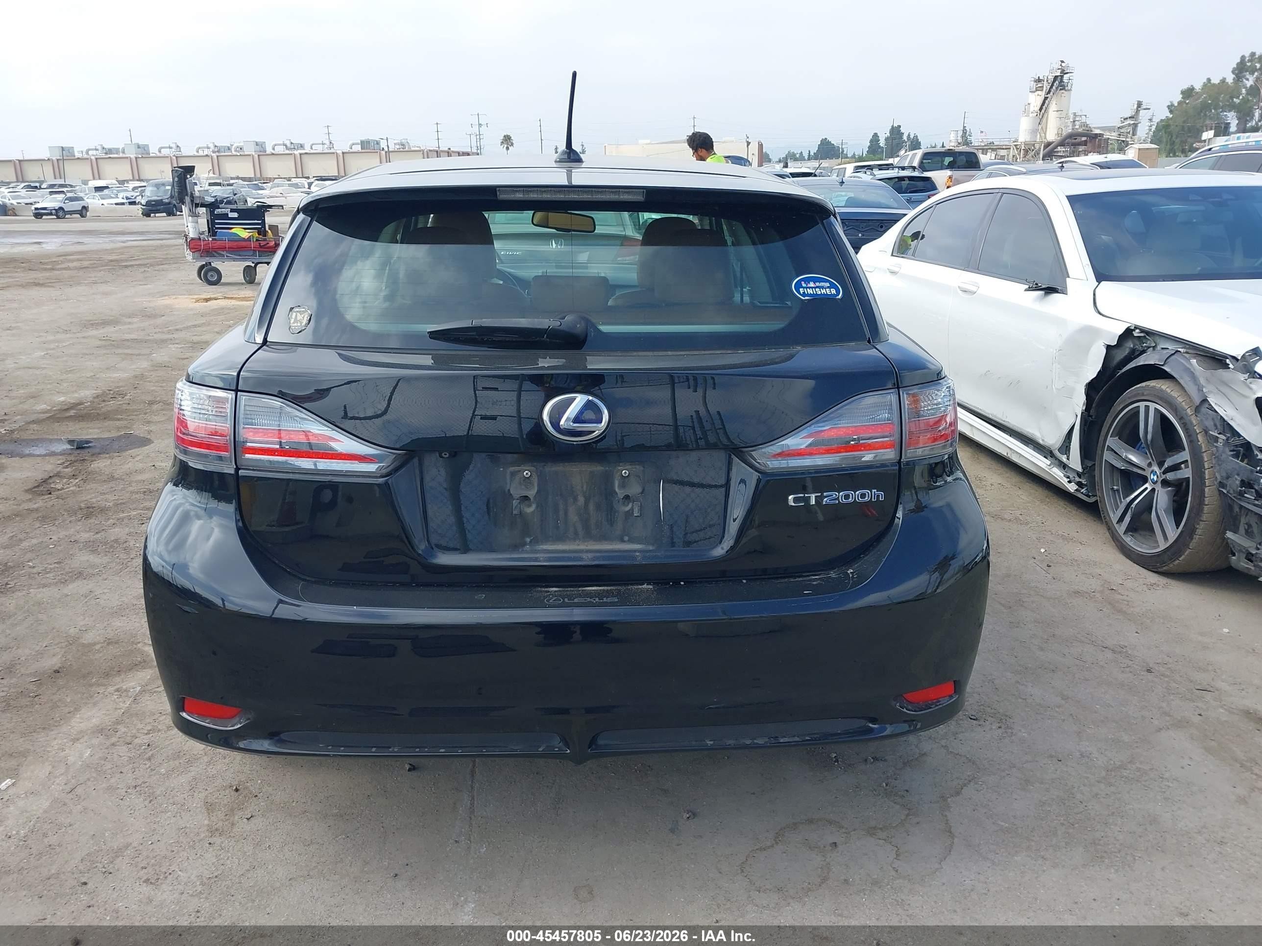 2012 Lexus Ct 200h Premium Black vin: JTHKD5BH4C2093867