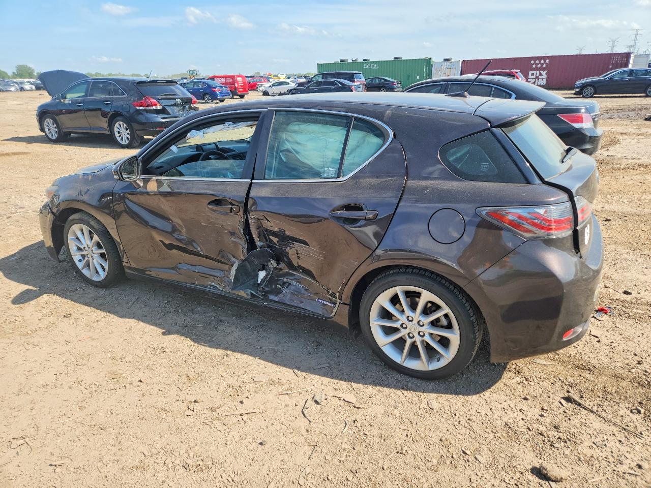 2012 Lexus Ct 200 Brown vin: JTHKD5BH4C2113566