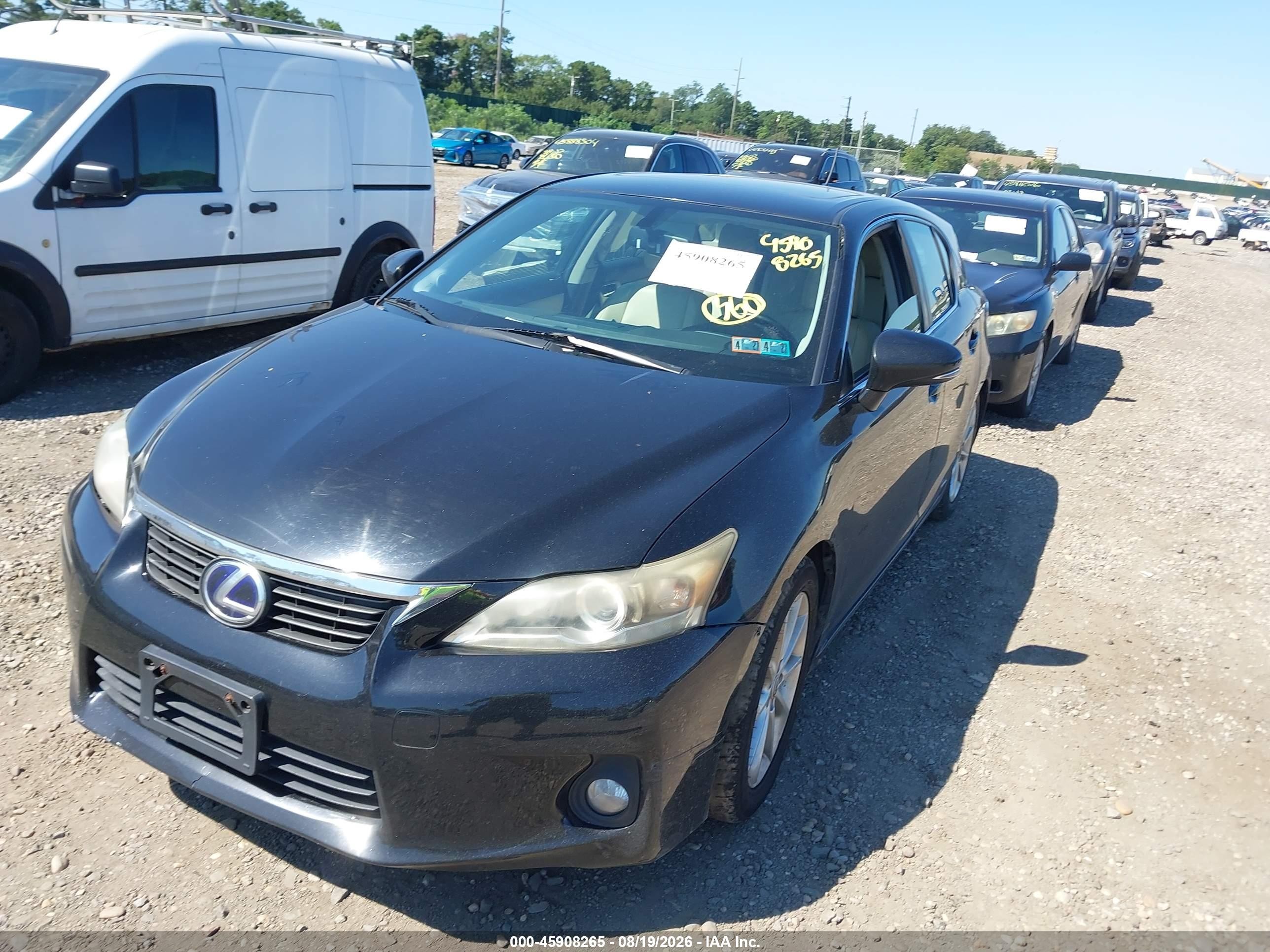 2012 Lexus Ct 200h Premium Black vin: JTHKD5BH4C2115723