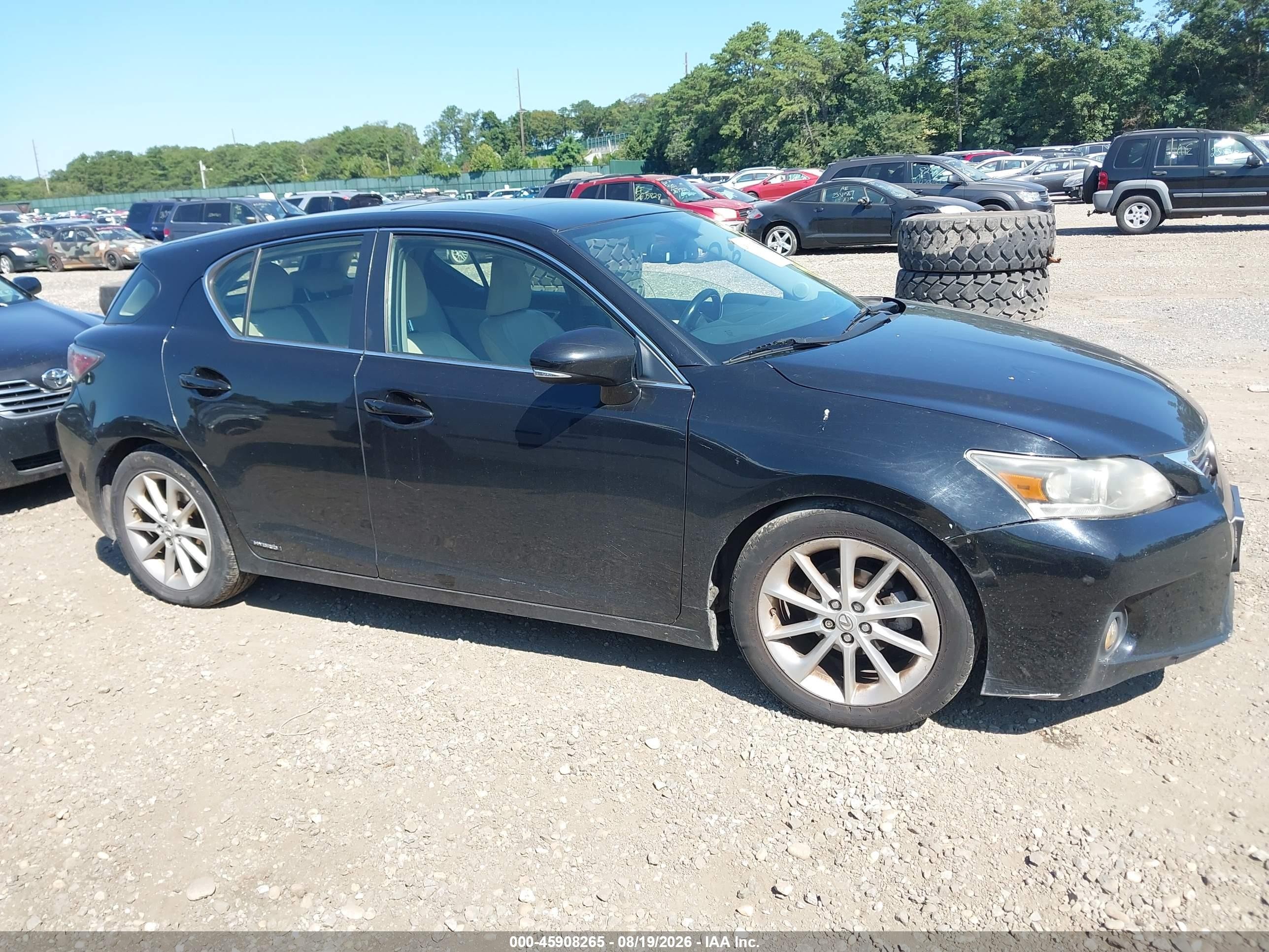 2012 Lexus Ct 200h Premium Black vin: JTHKD5BH4C2115723