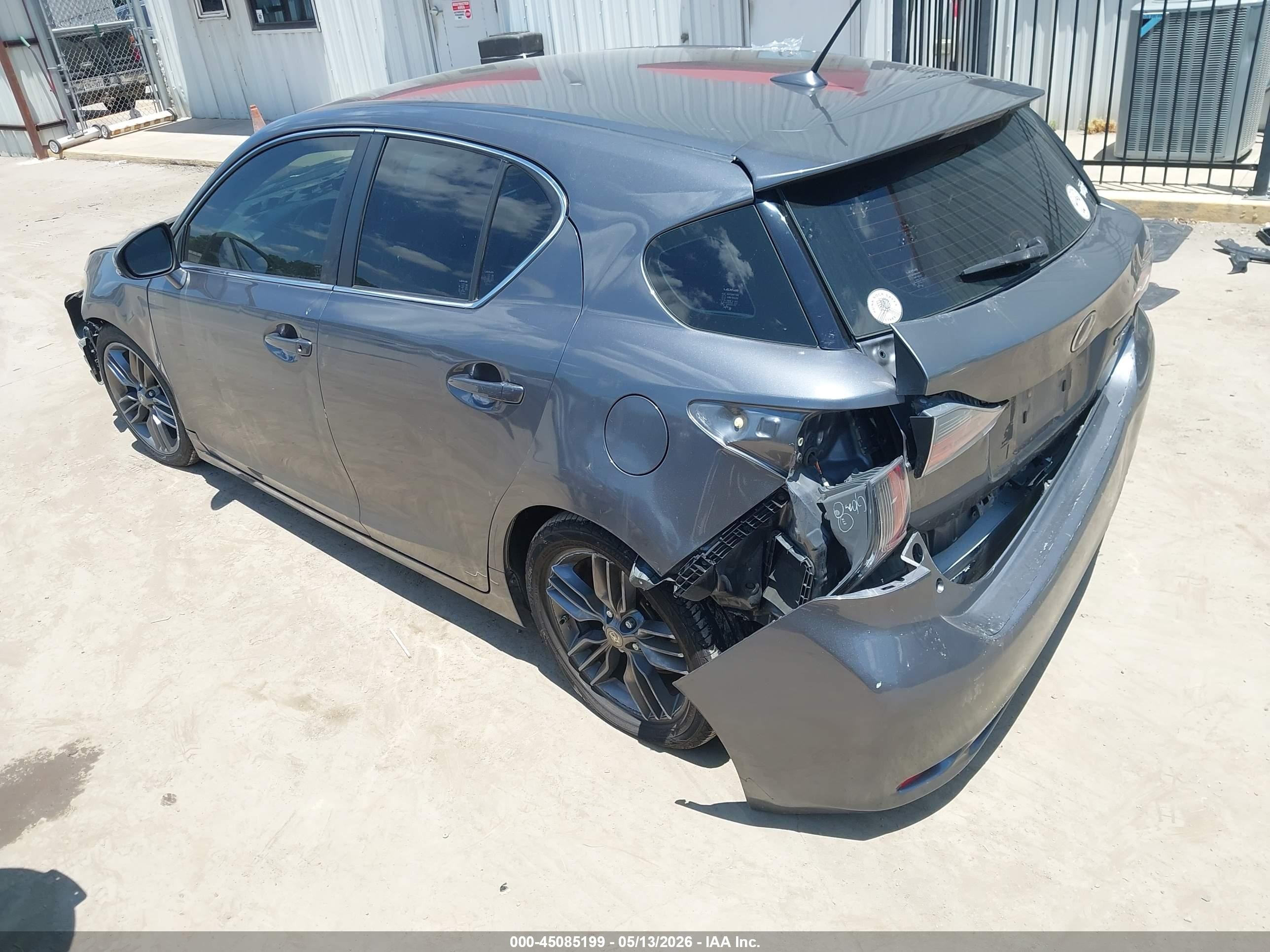 2012 Lexus Ct 200h   Gray vin: JTHKD5BH4C2118394