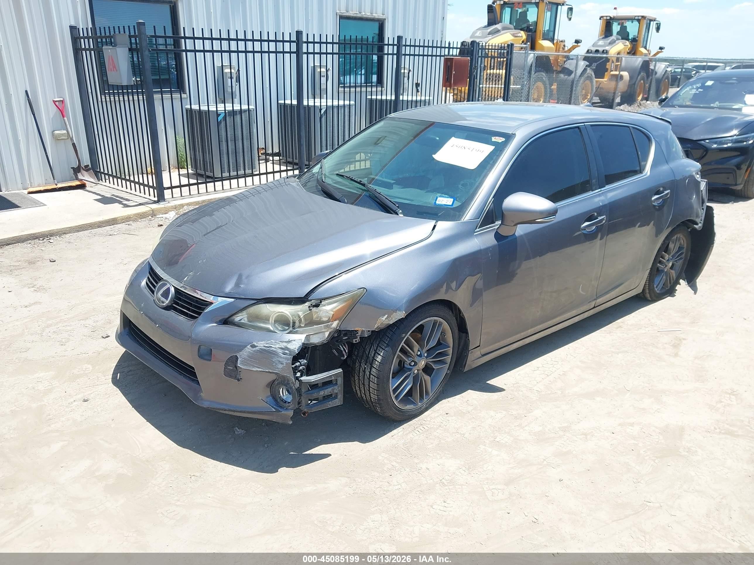 2012 Lexus Ct 200h   Gray vin: JTHKD5BH4C2118394