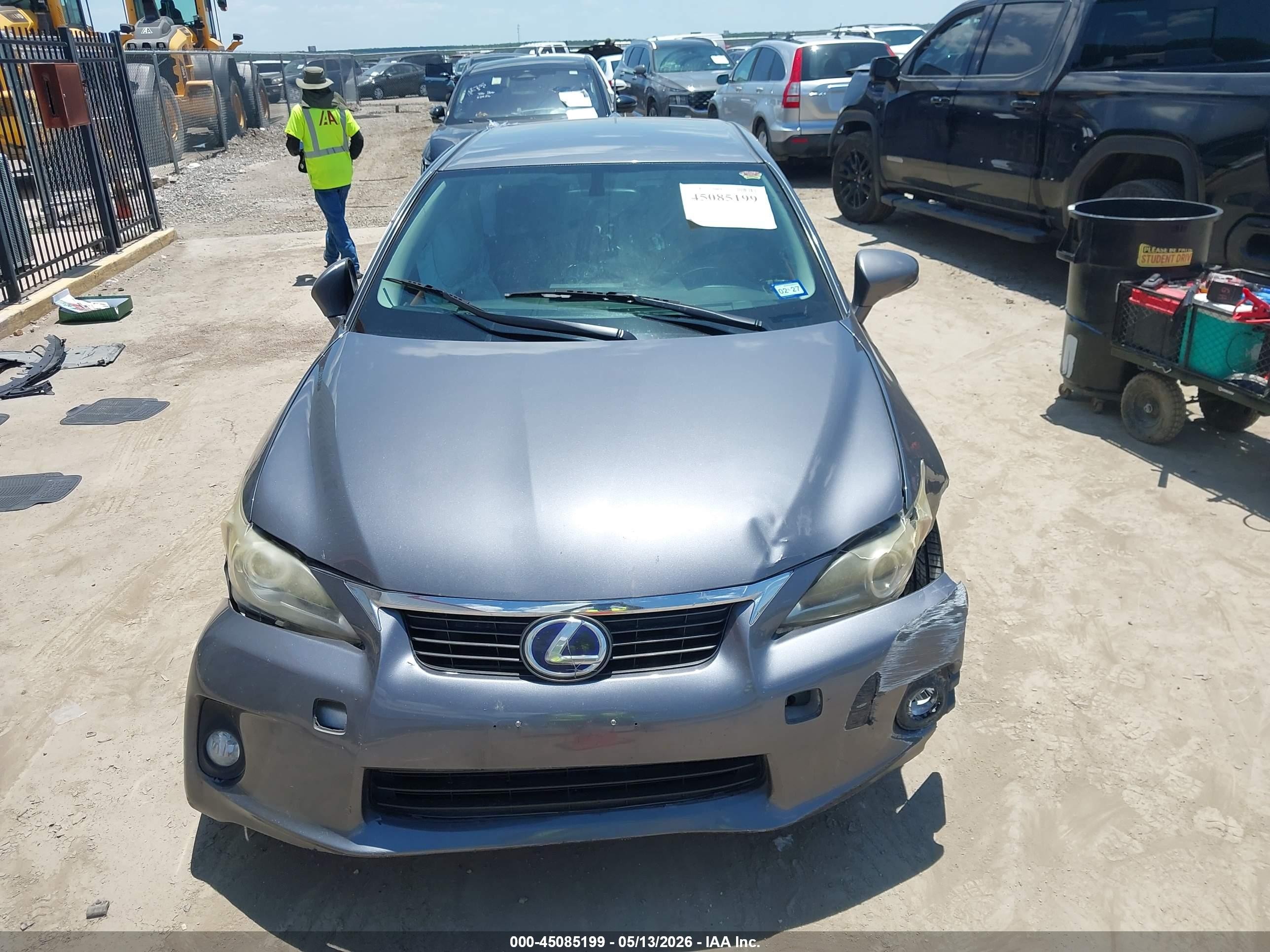 2012 Lexus Ct 200h   Gray vin: JTHKD5BH4C2118394