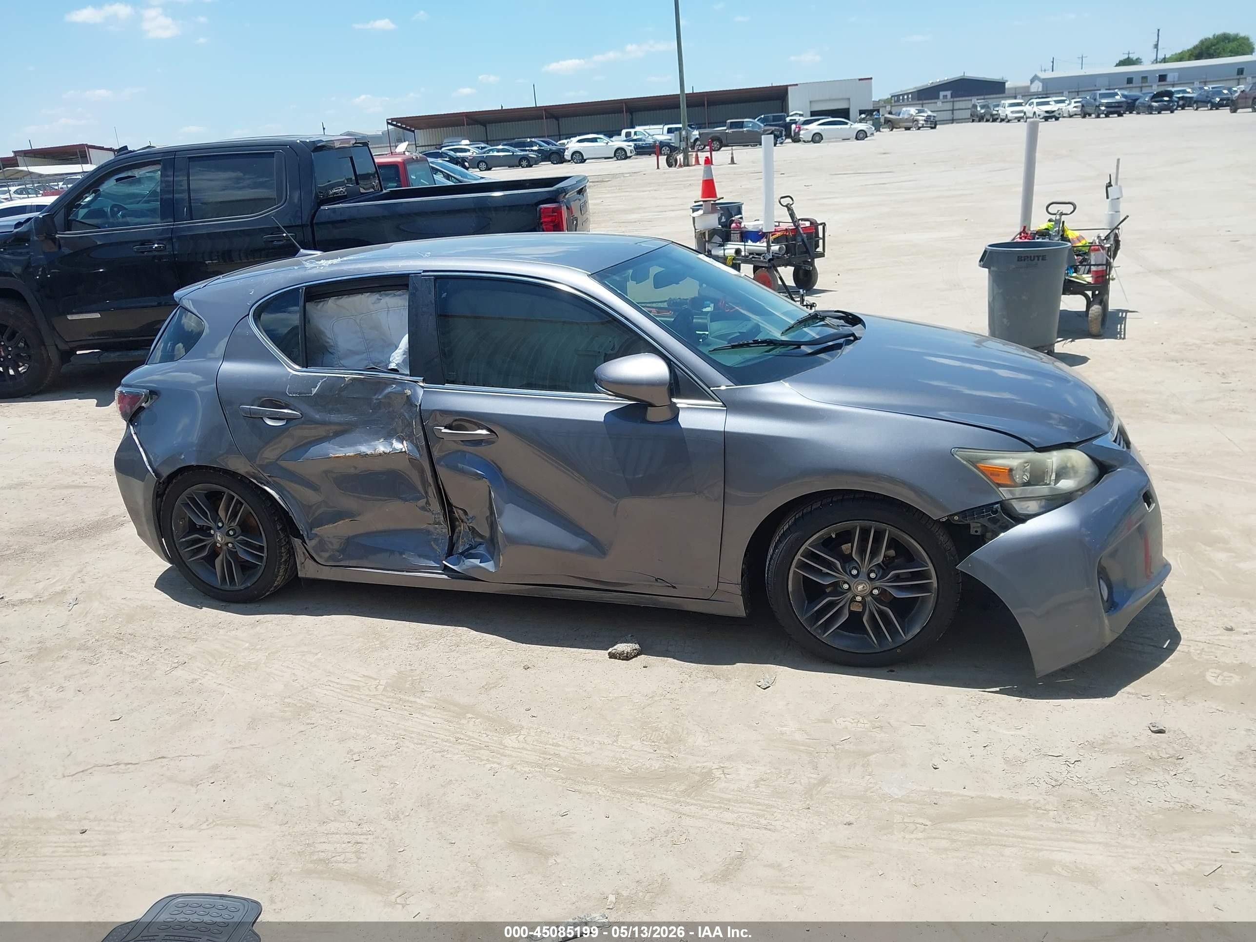 2012 Lexus Ct 200h   Gray vin: JTHKD5BH4C2118394