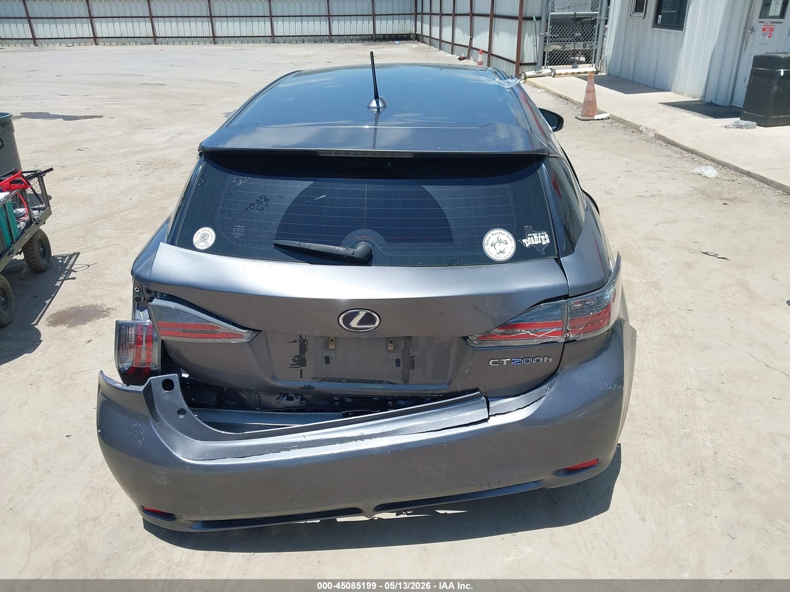 2012 Lexus Ct 200h   Gray vin: JTHKD5BH4C2118394