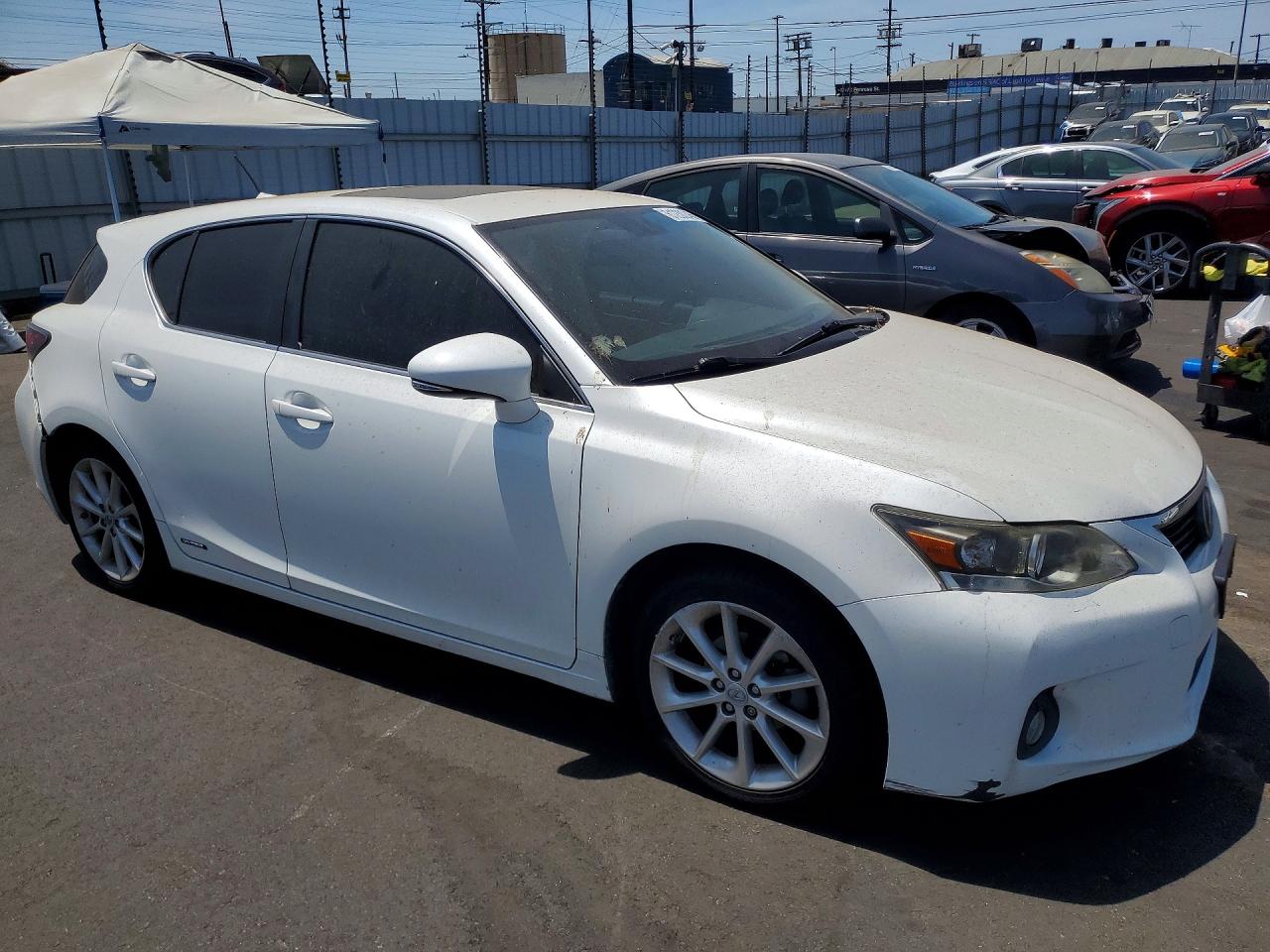 2013 Lexus Ct 200h White vin: JTHKD5BH4D2131969