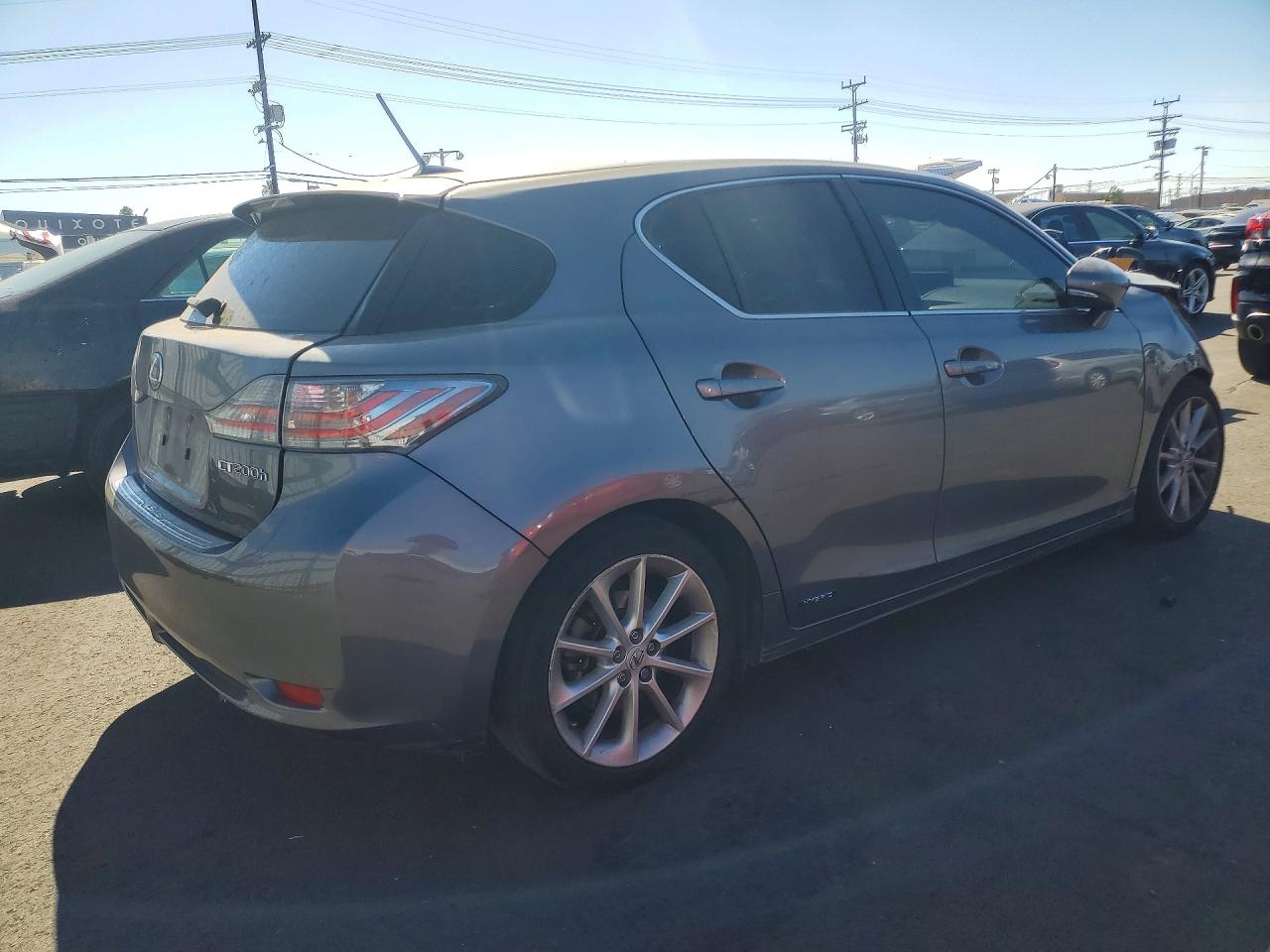 2013 Lexus Ct 200 Gray vin: JTHKD5BH4D2156838