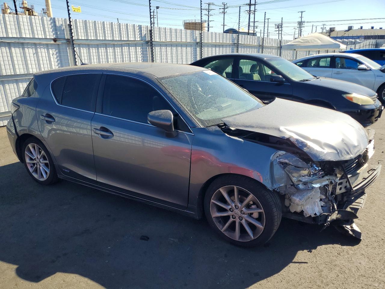 2013 Lexus Ct 200 Gray vin: JTHKD5BH4D2156838