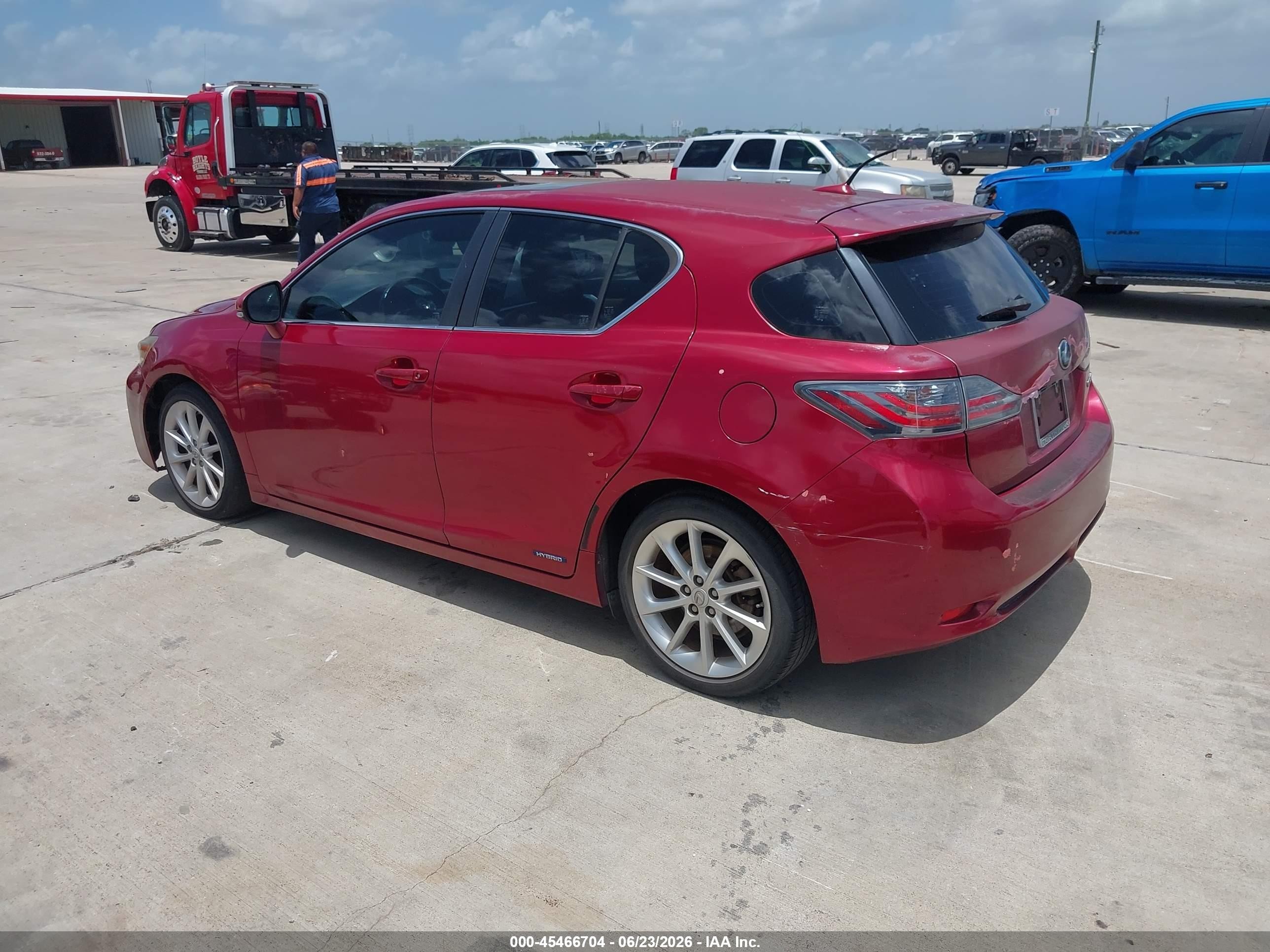 2013 Lexus Ct 200h   Red vin: JTHKD5BH4D2166446