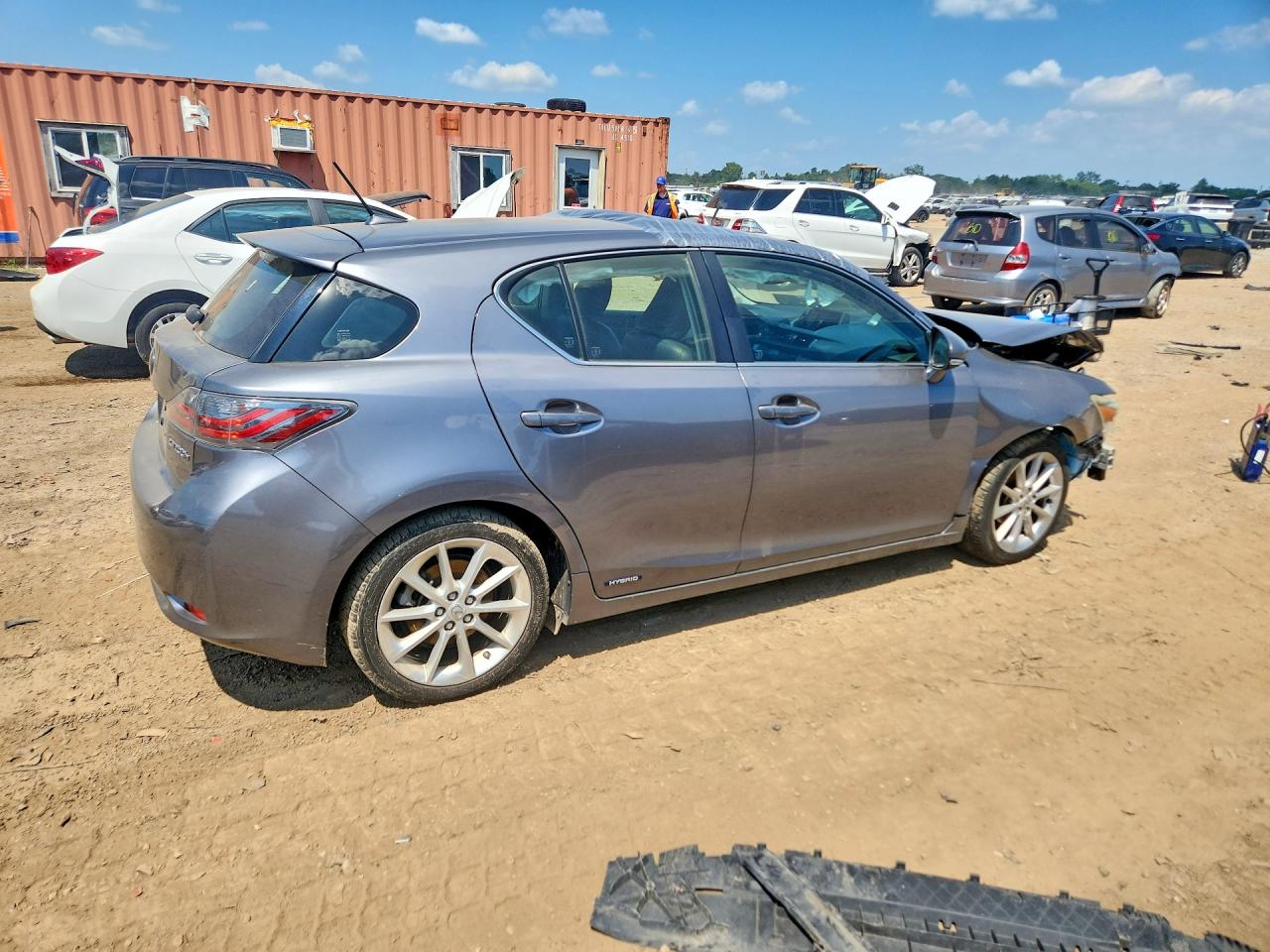 2013 Lexus Ct 200 Gray vin: JTHKD5BH4D2167659