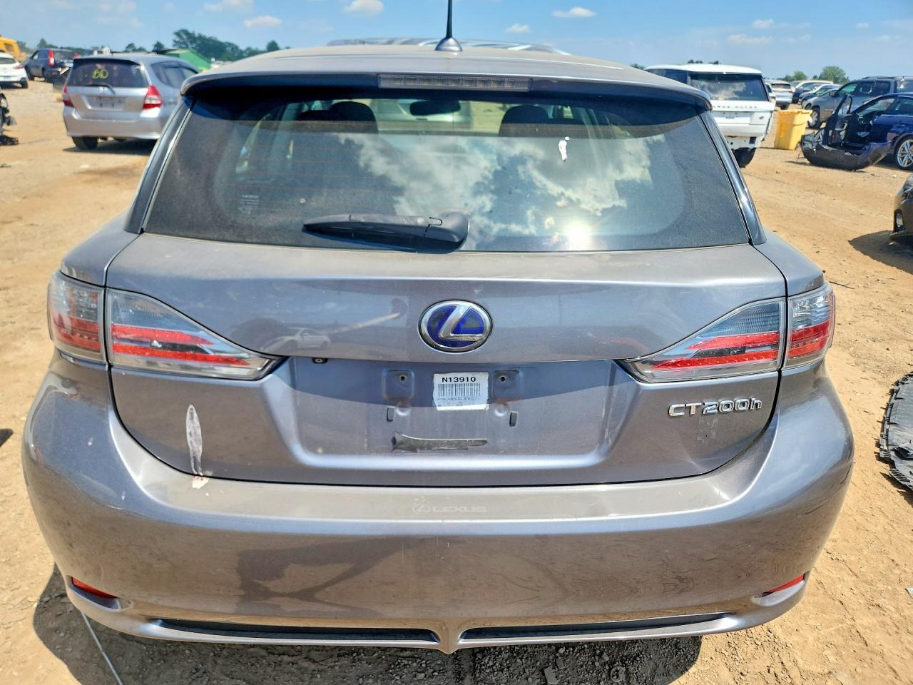 2013 Lexus Ct 200 Gray vin: JTHKD5BH4D2167659