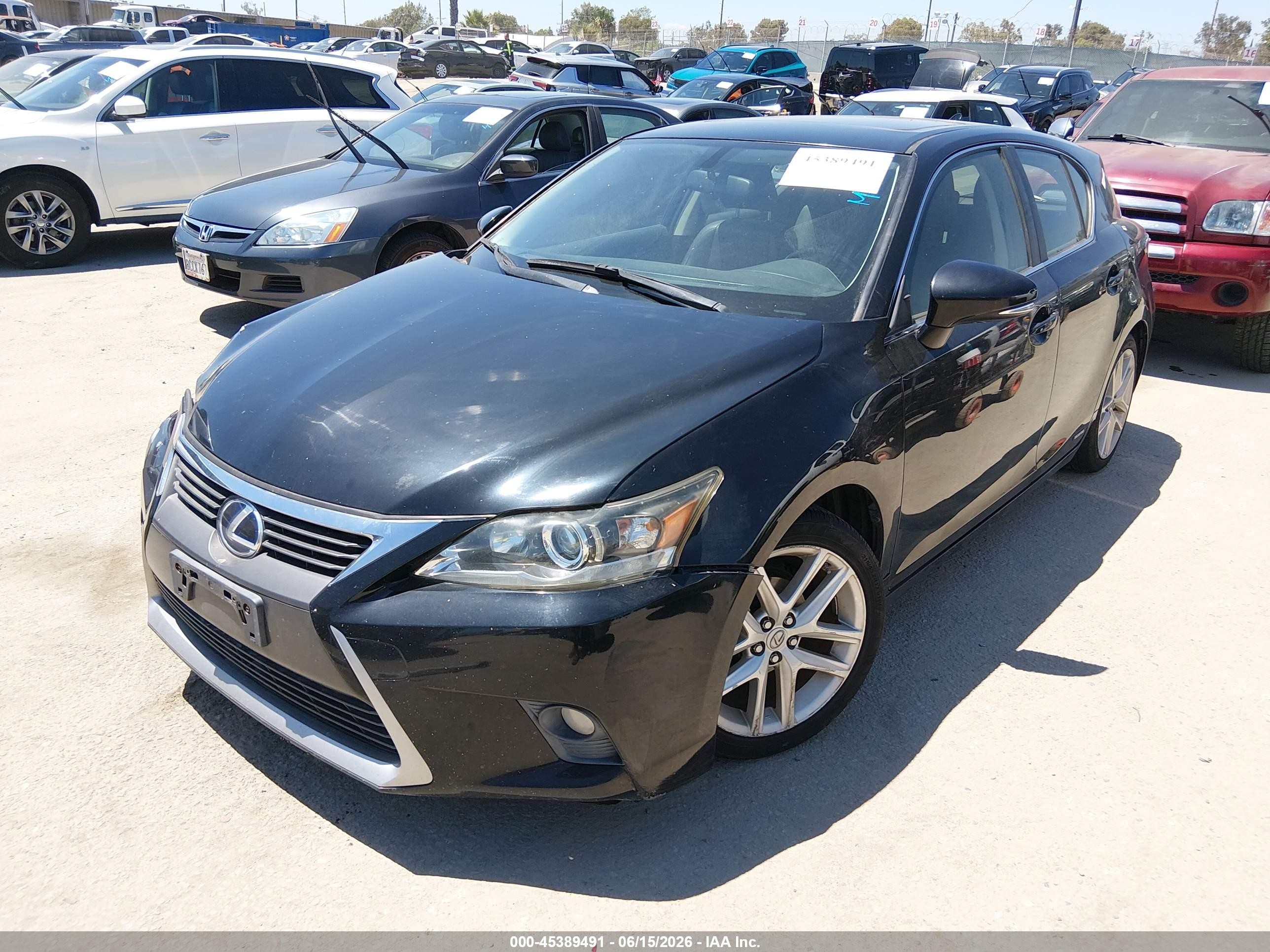 2014 Lexus Ct 200h   Black vin: JTHKD5BH4E2175102