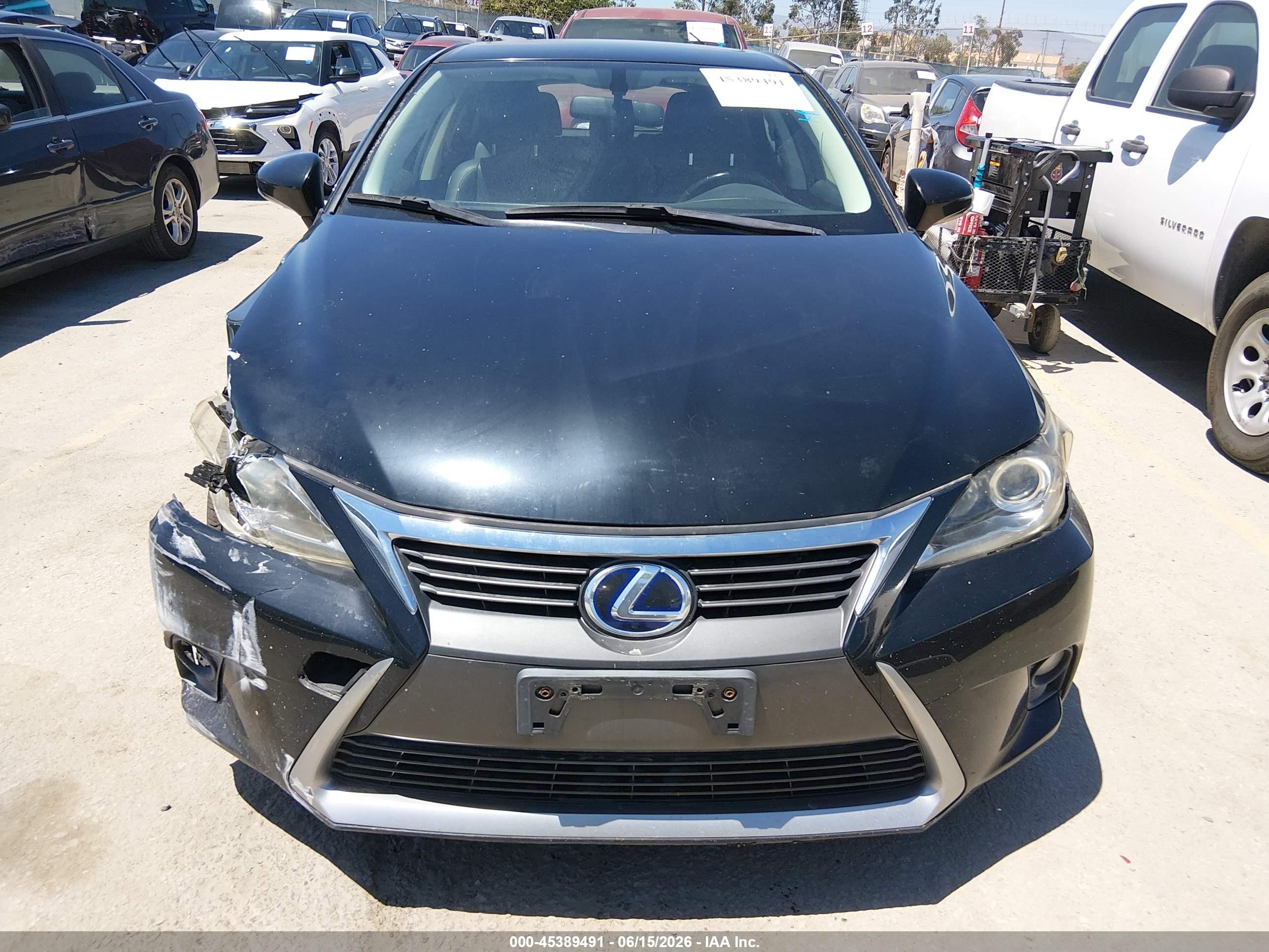 2014 Lexus Ct 200h   Black vin: JTHKD5BH4E2175102