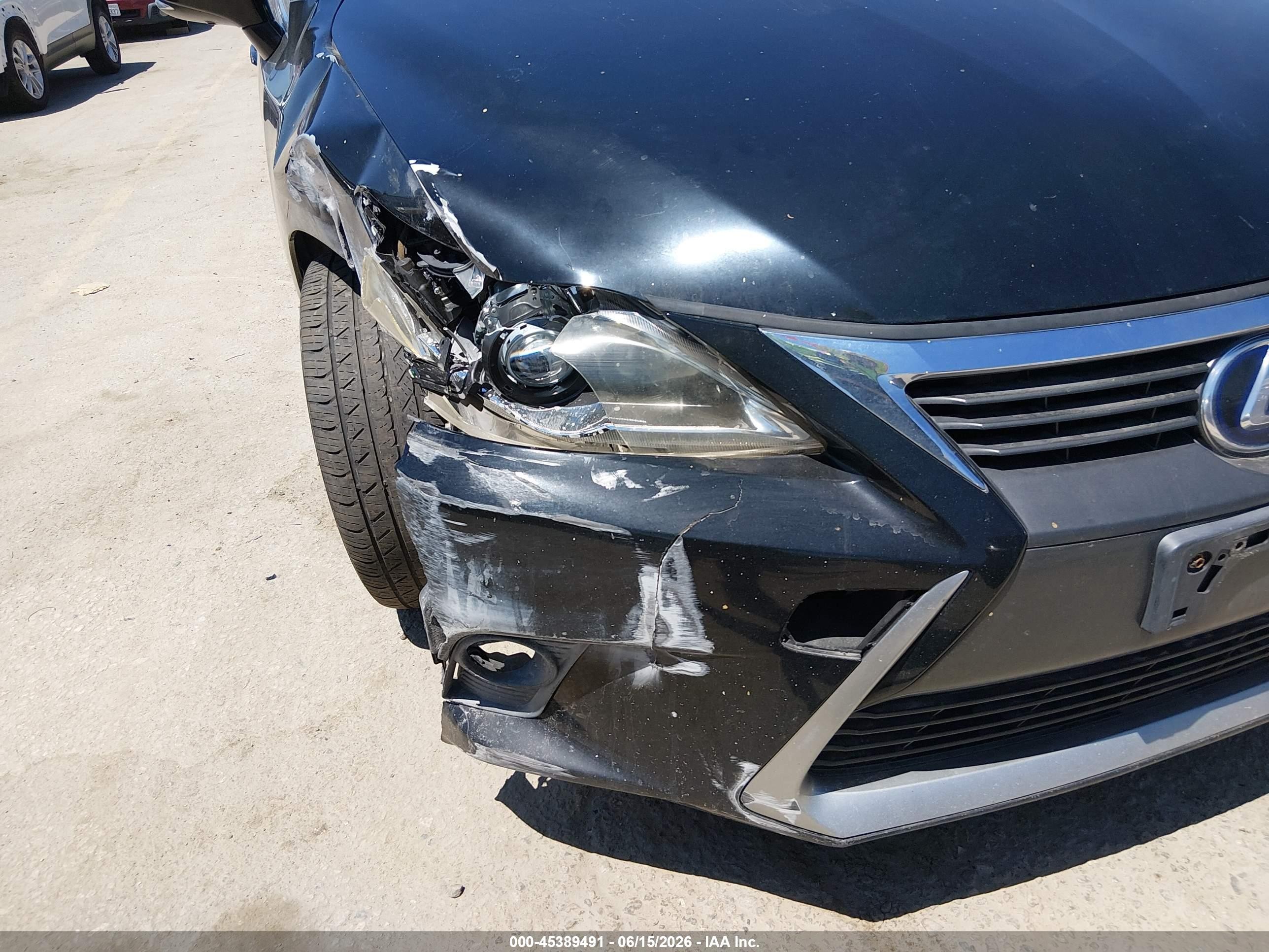 2014 Lexus Ct 200h   Black vin: JTHKD5BH4E2175102