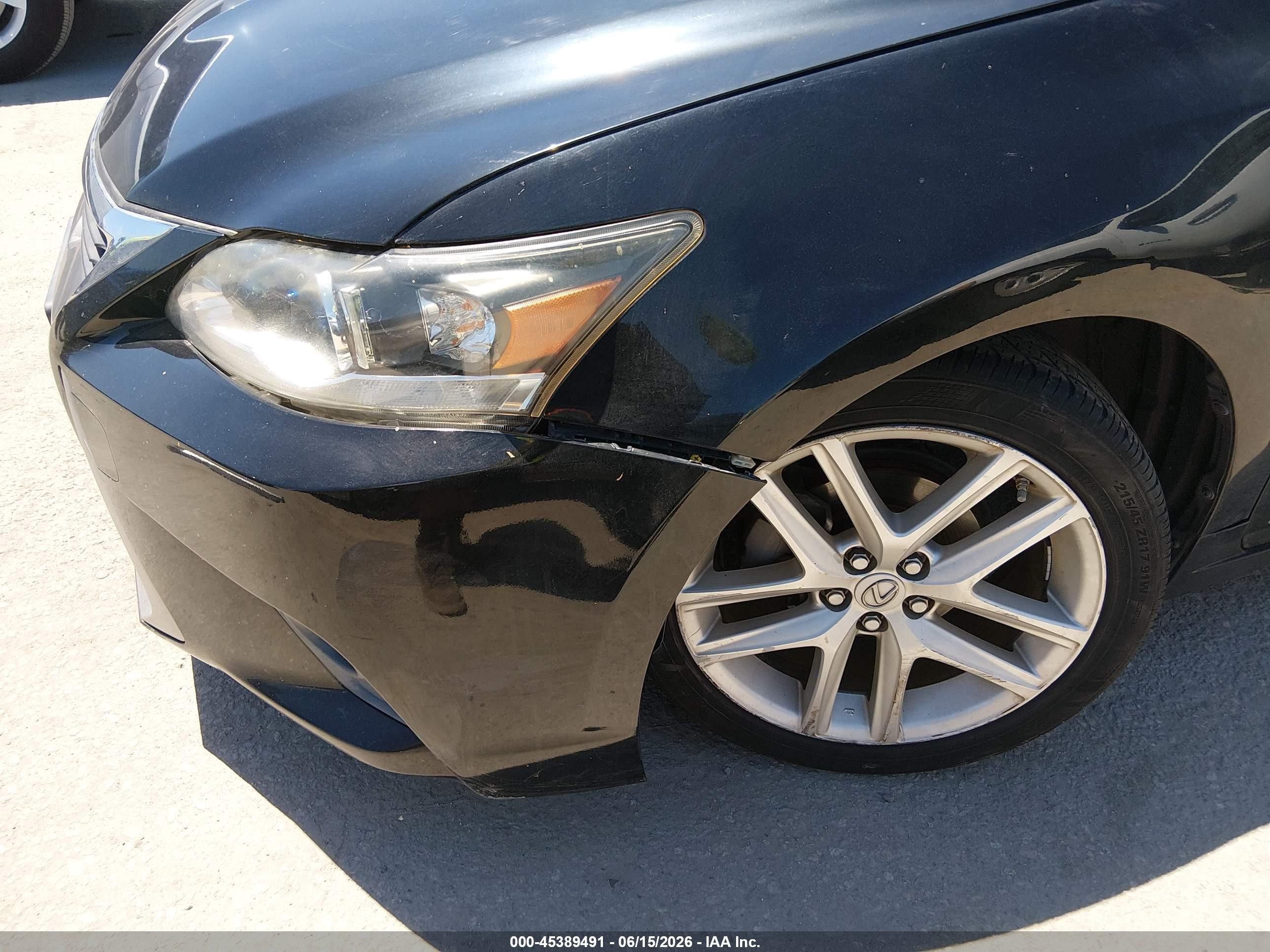 2014 Lexus Ct 200h   Black vin: JTHKD5BH4E2175102