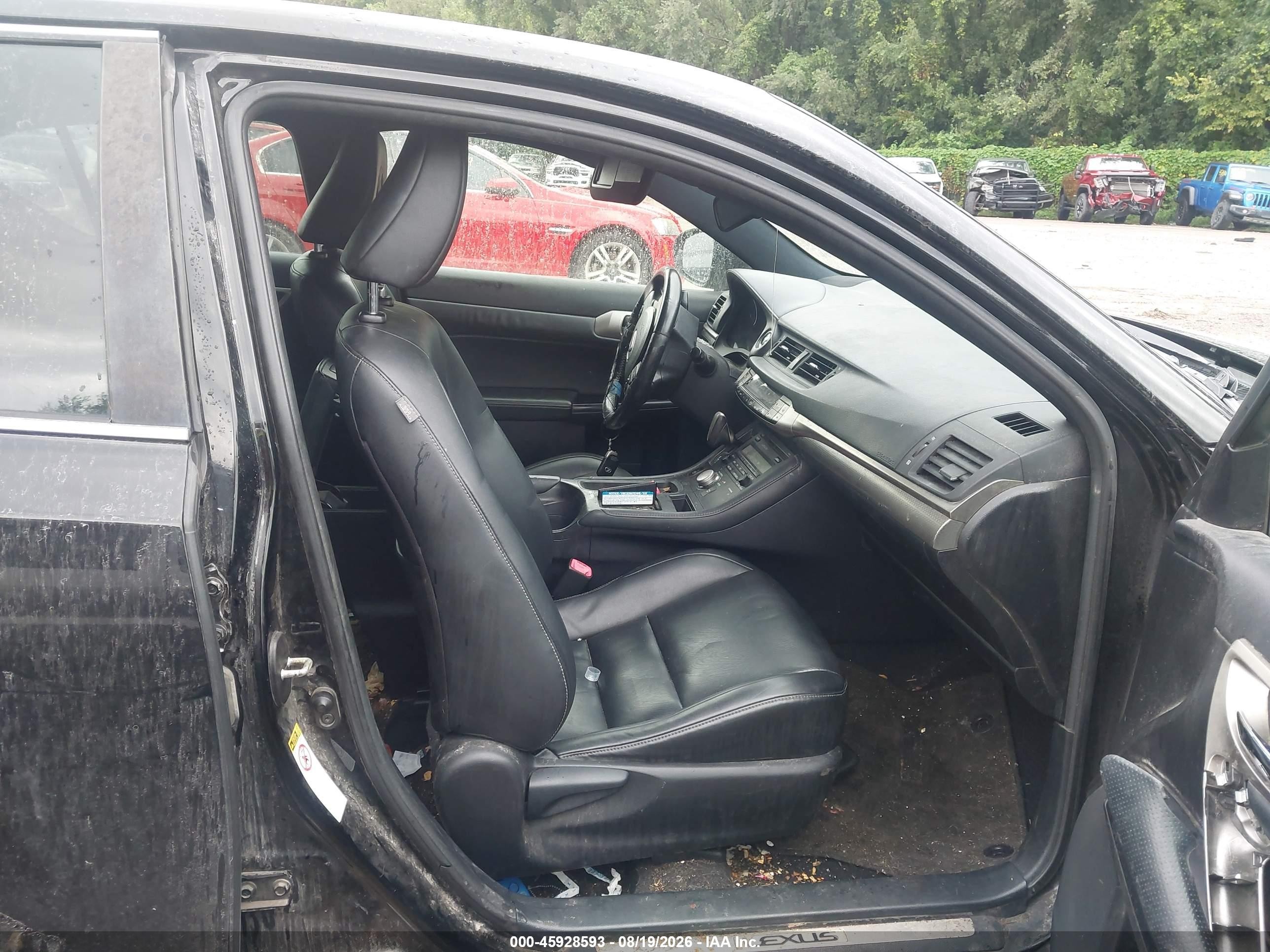 2014 Lexus Ct 200h   Black vin: JTHKD5BH4E2190991