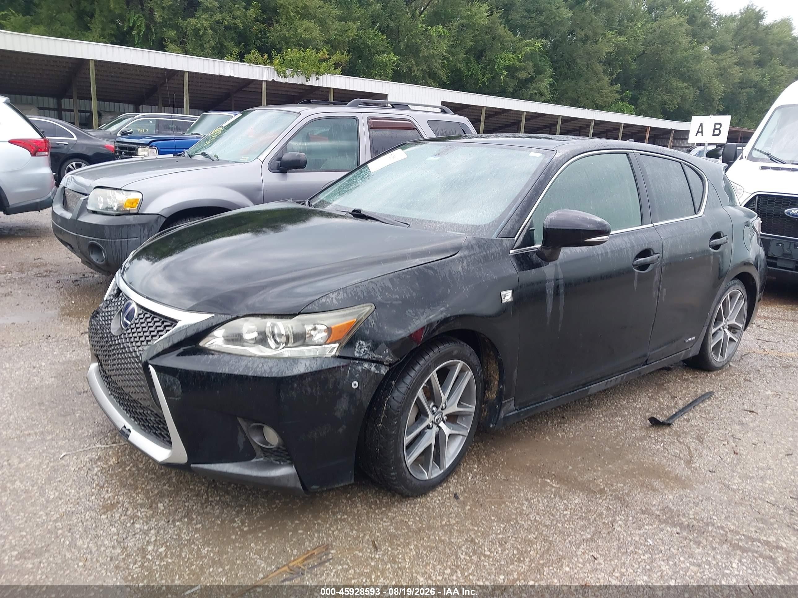 2014 Lexus Ct 200h   Black vin: JTHKD5BH4E2190991