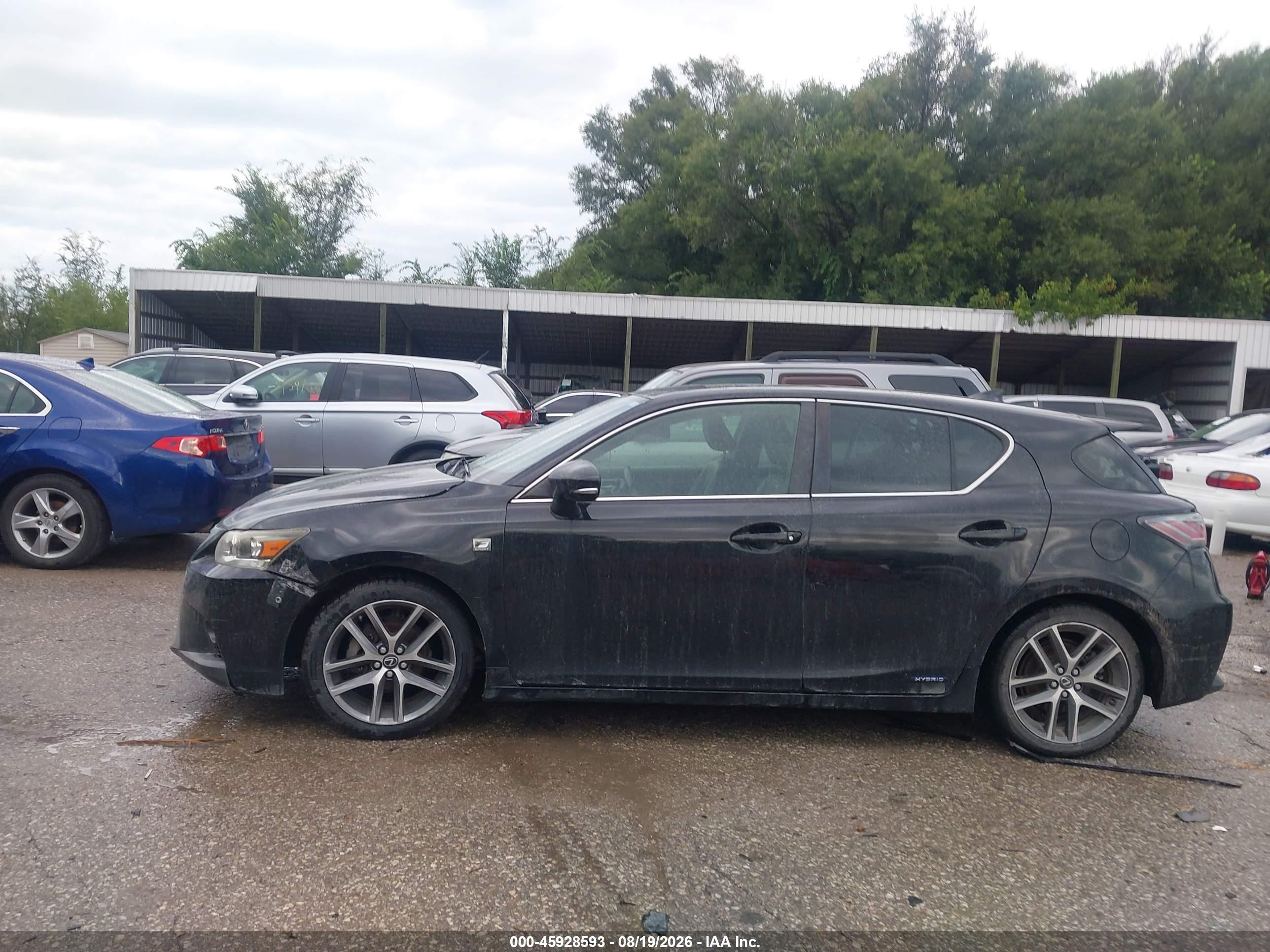 2014 Lexus Ct 200h   Black vin: JTHKD5BH4E2190991