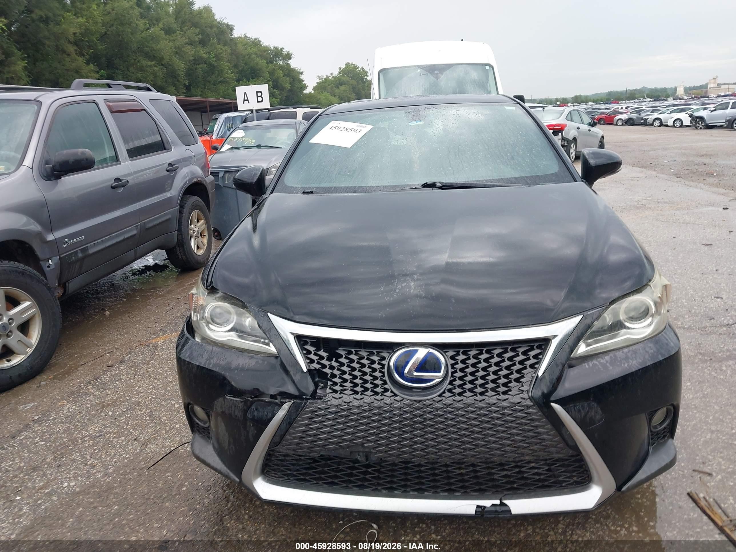 2014 Lexus Ct 200h   Black vin: JTHKD5BH4E2190991